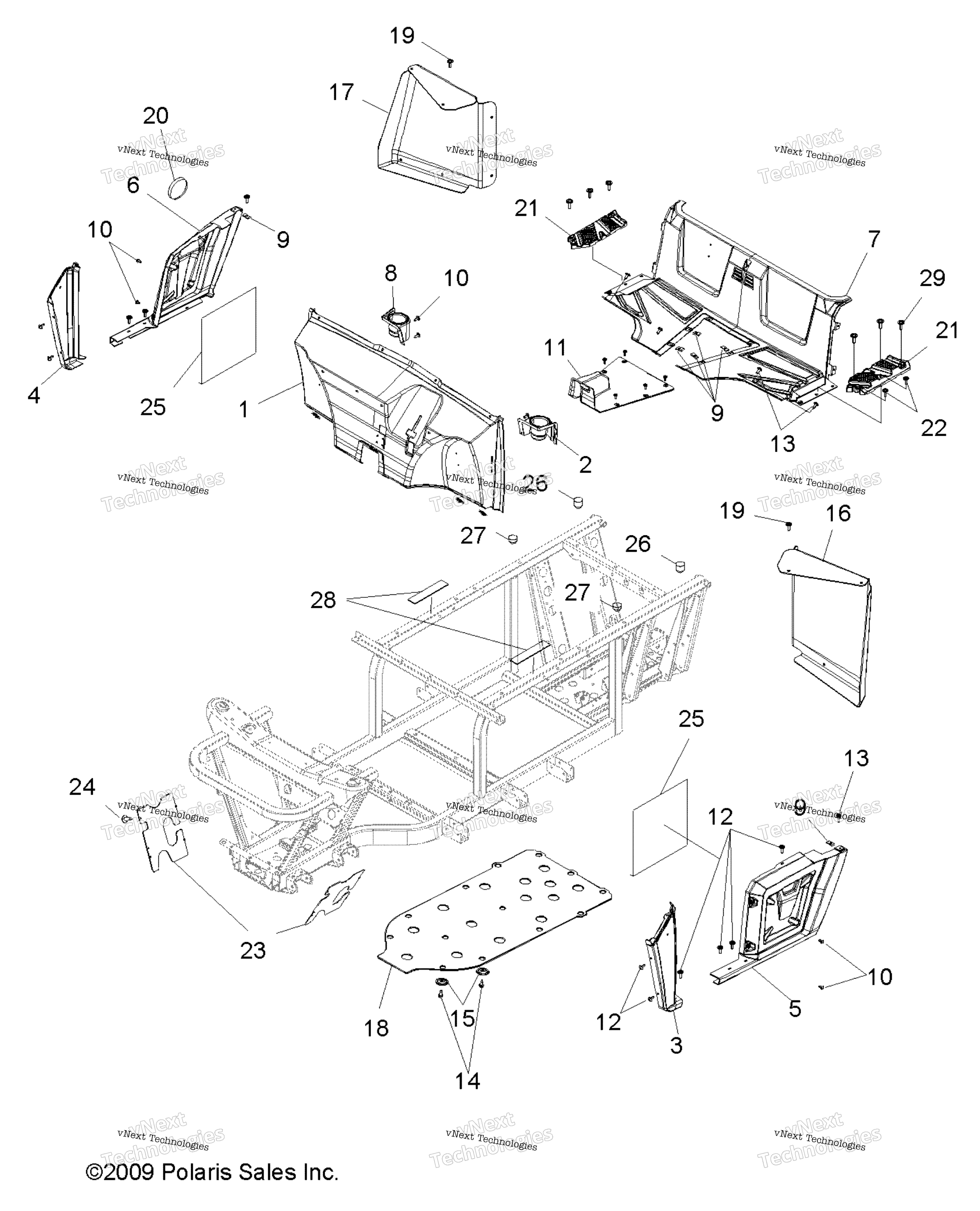 Body, пол & Fenders