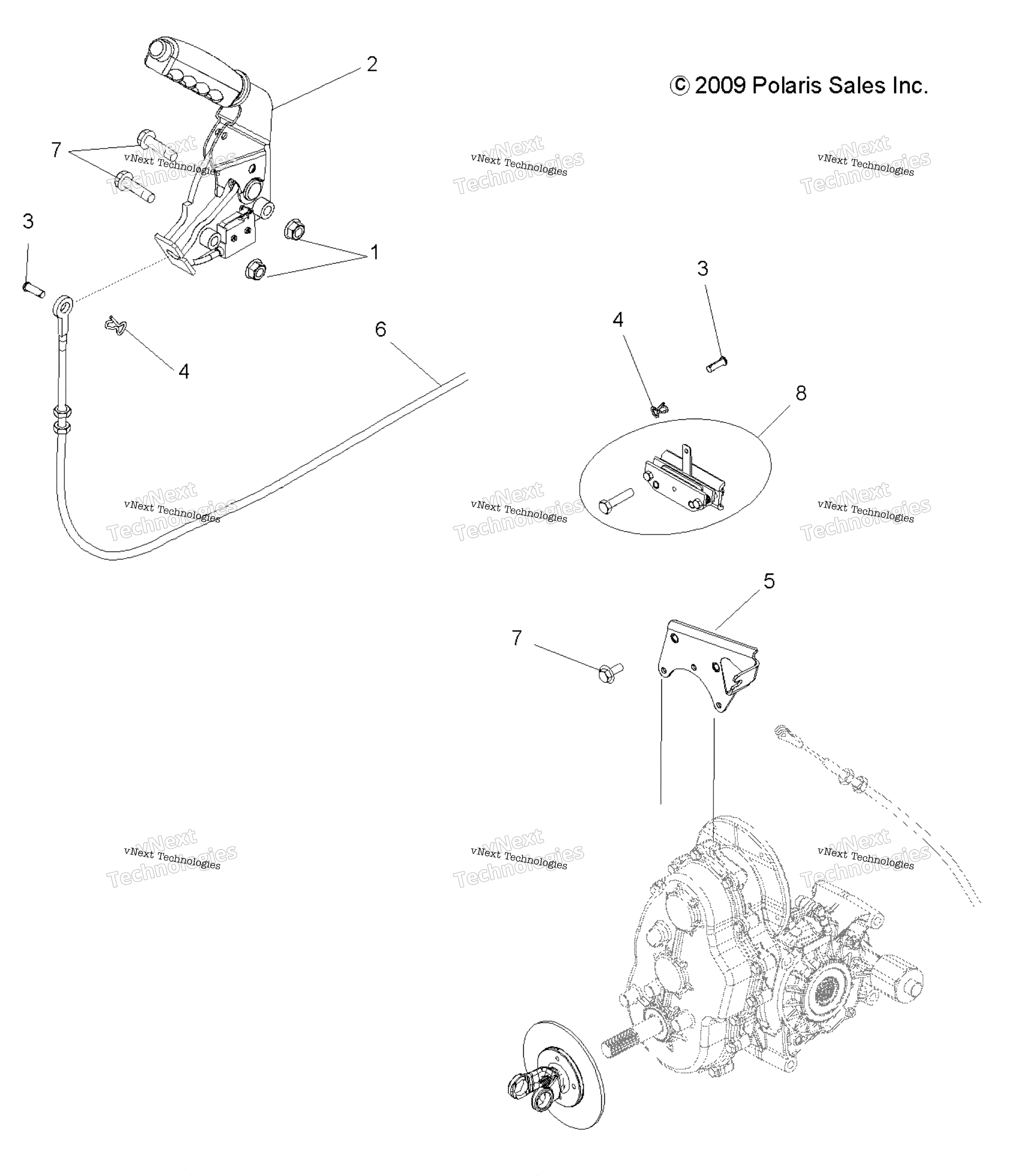Brakes, Park тормоз Asm