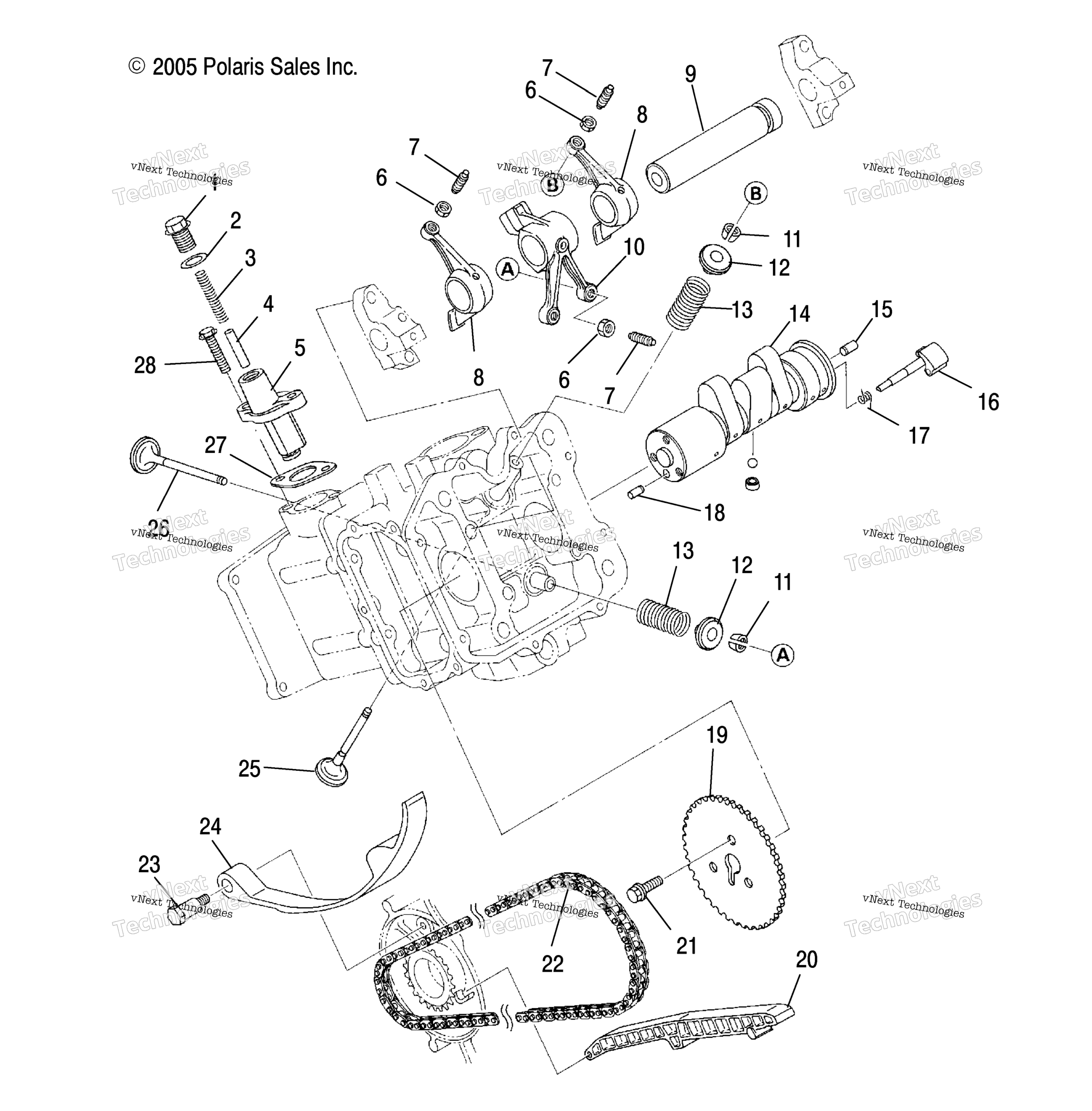 Engine, распредвал & Valves