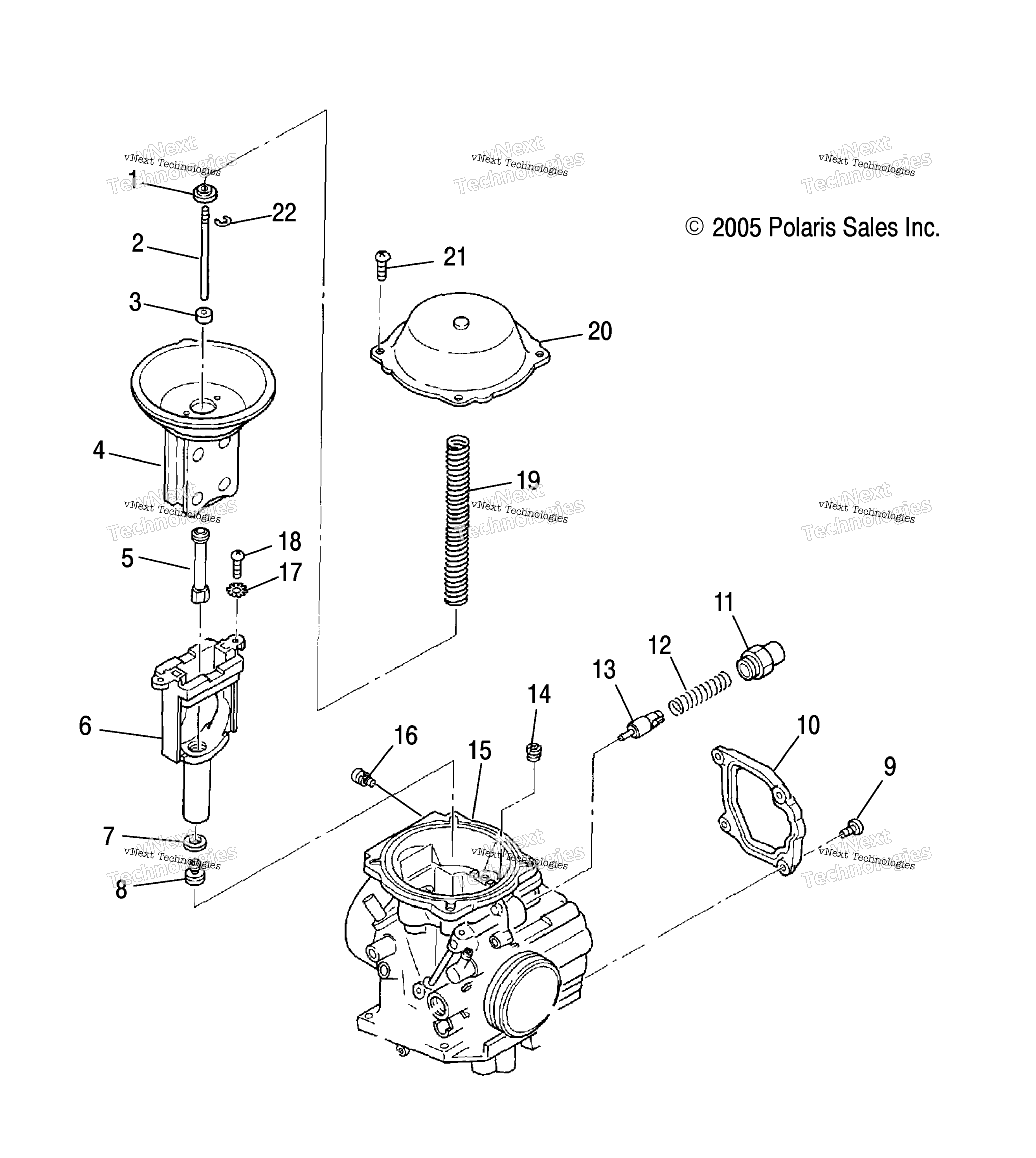 Engine, Carburetor, верхний