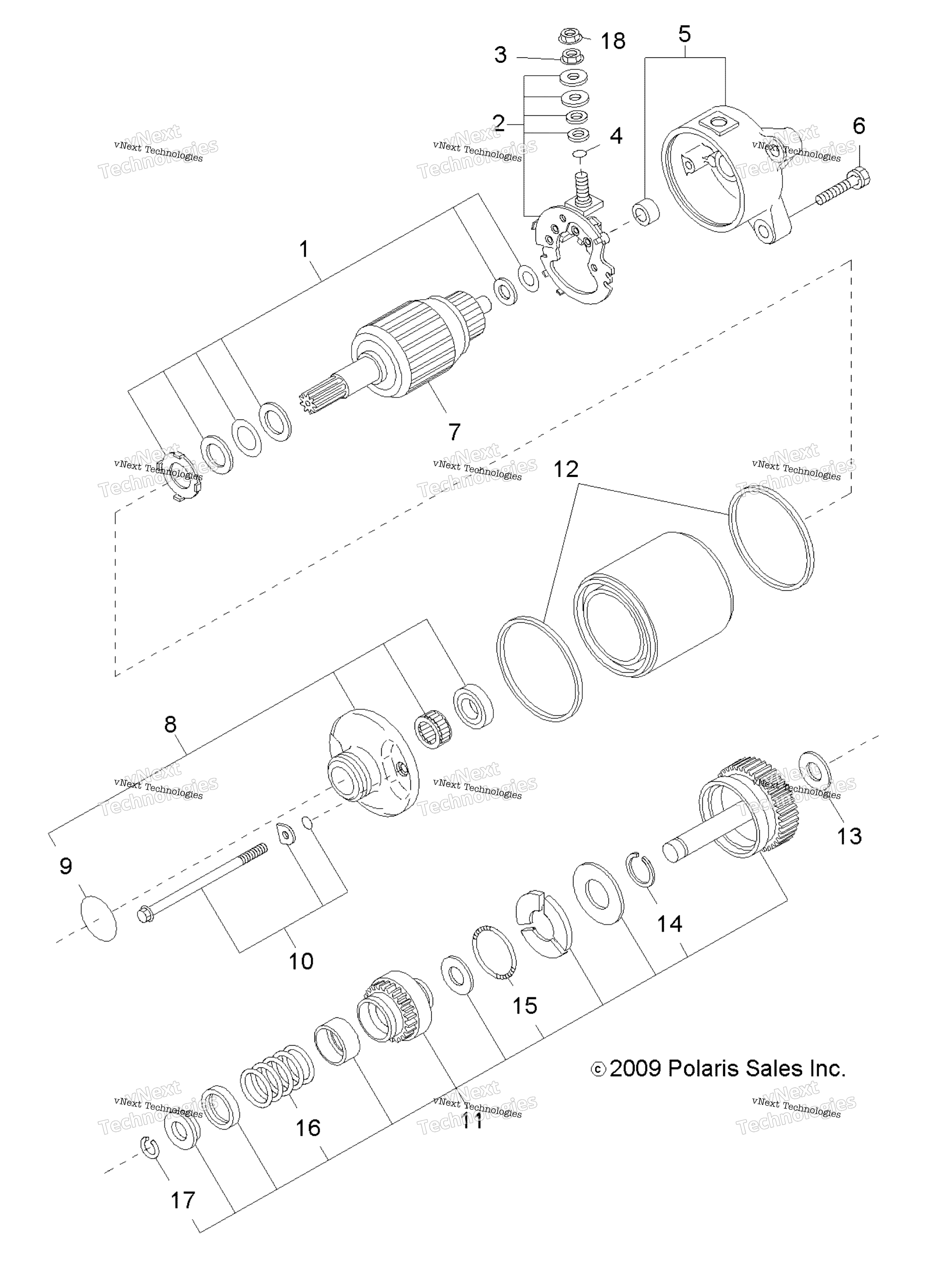 двигатель Starting Motor