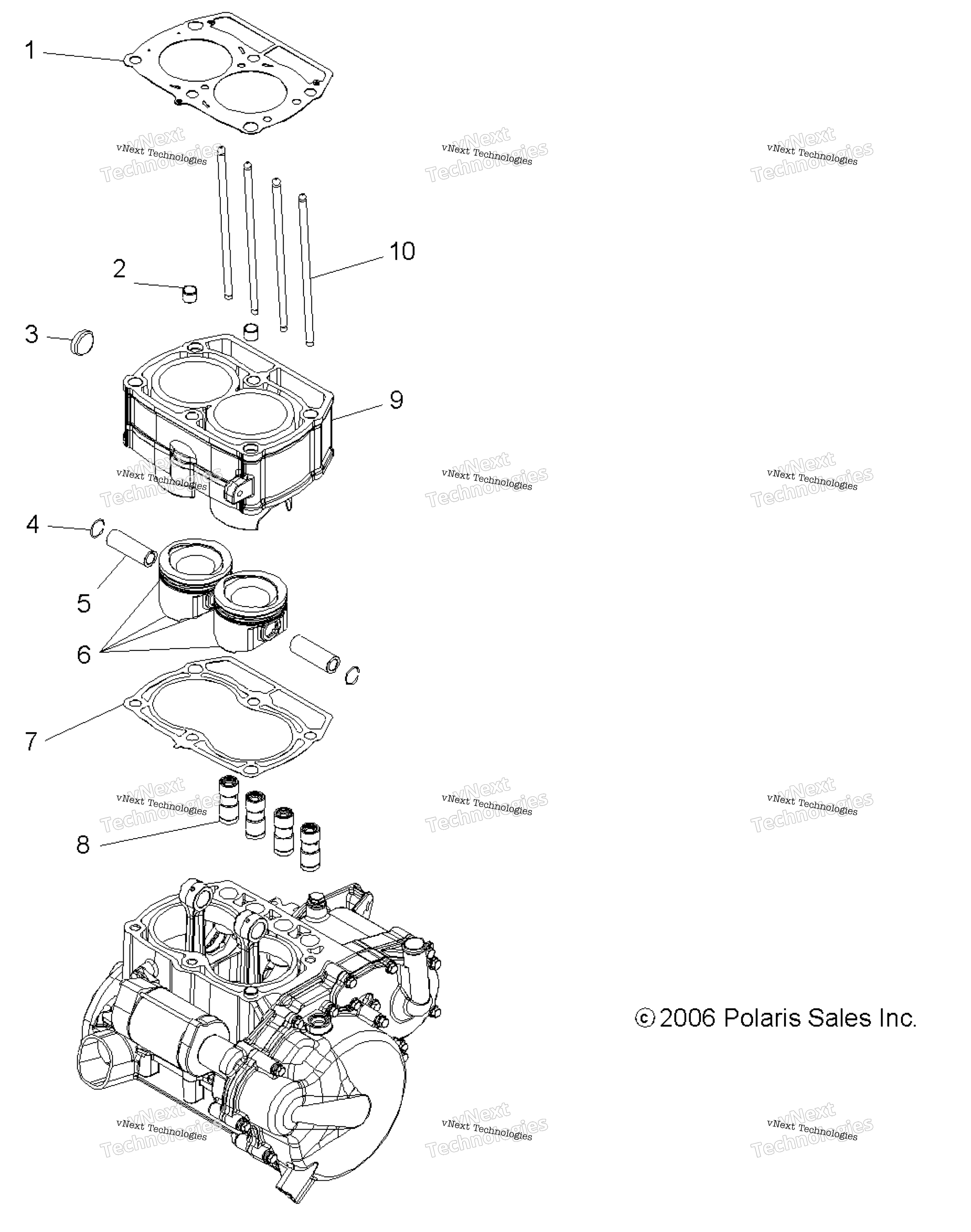 Engine, поршень & цилиндр All Options