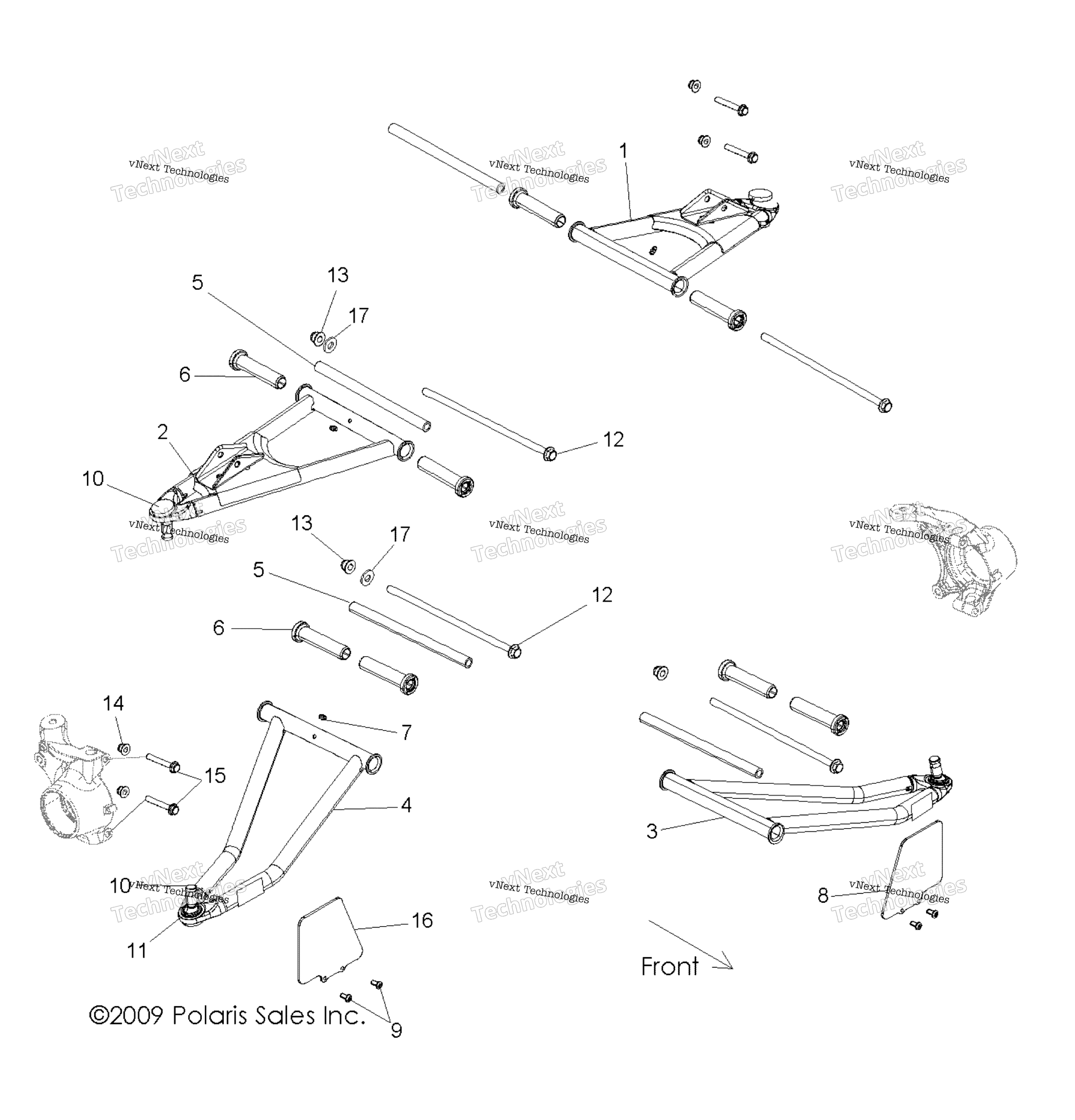 Подвеска, передняя Control Arms