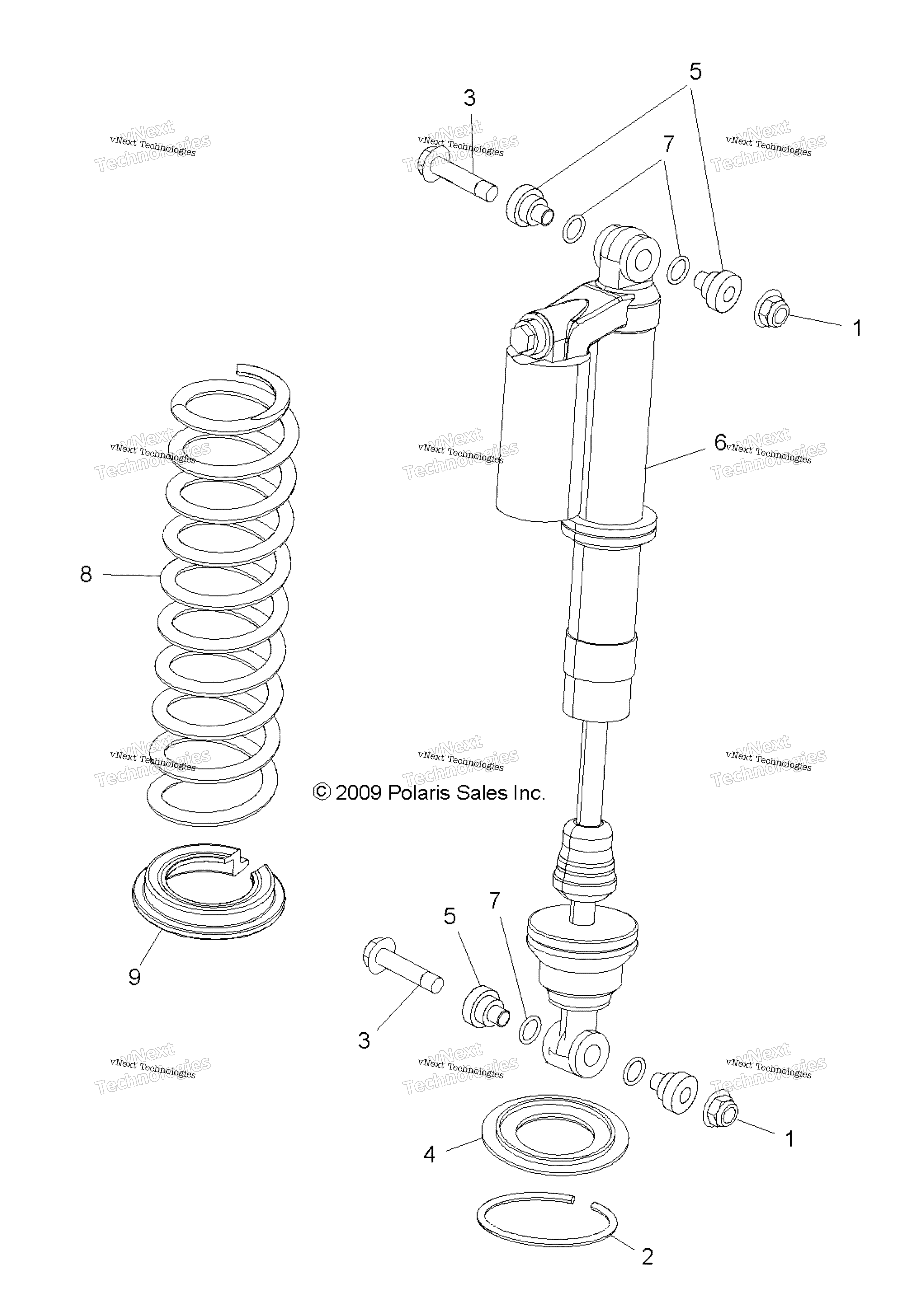 Подвеска, передний амортизатор Mounting