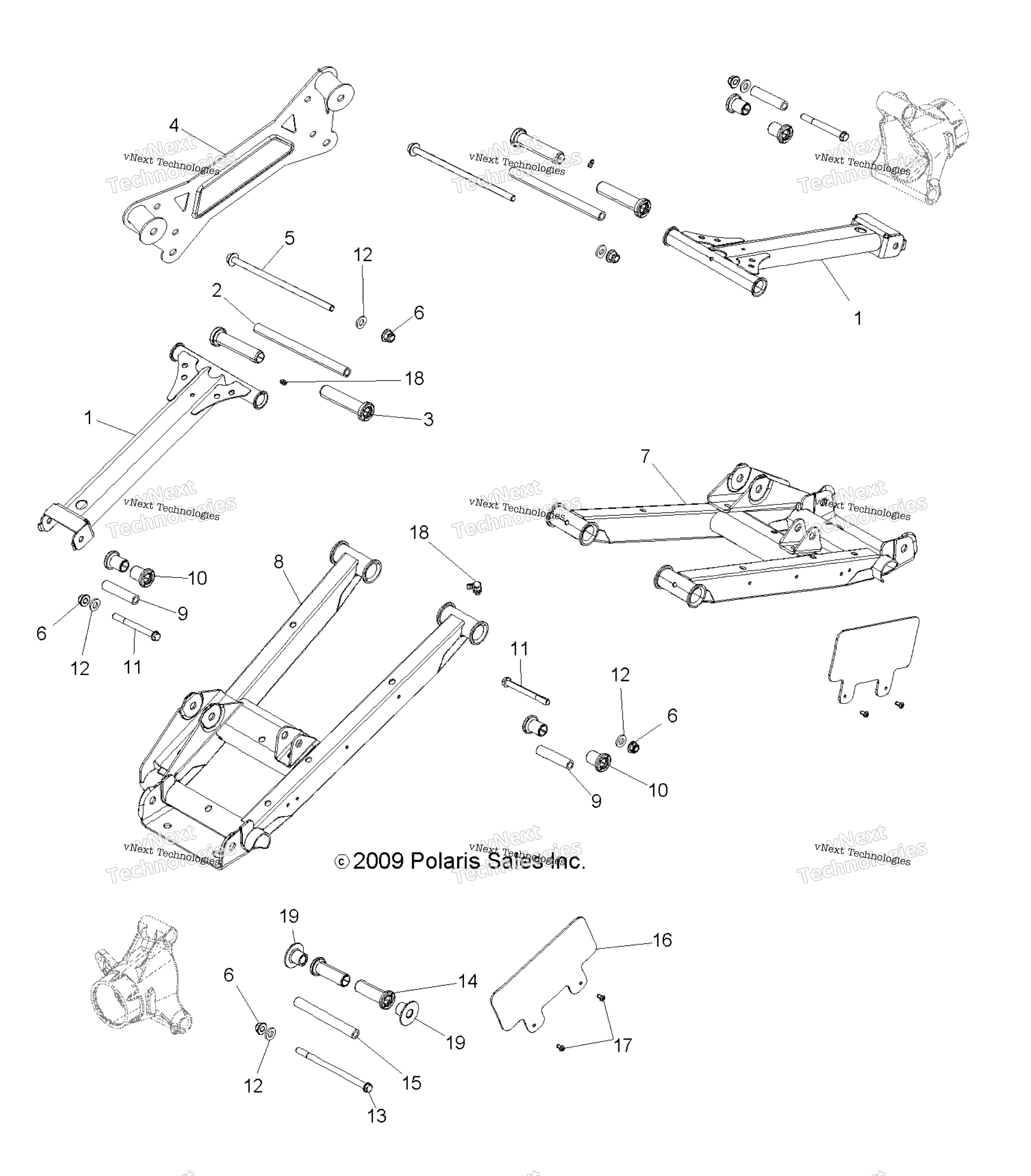 Подвеска, задняя Control Arms
