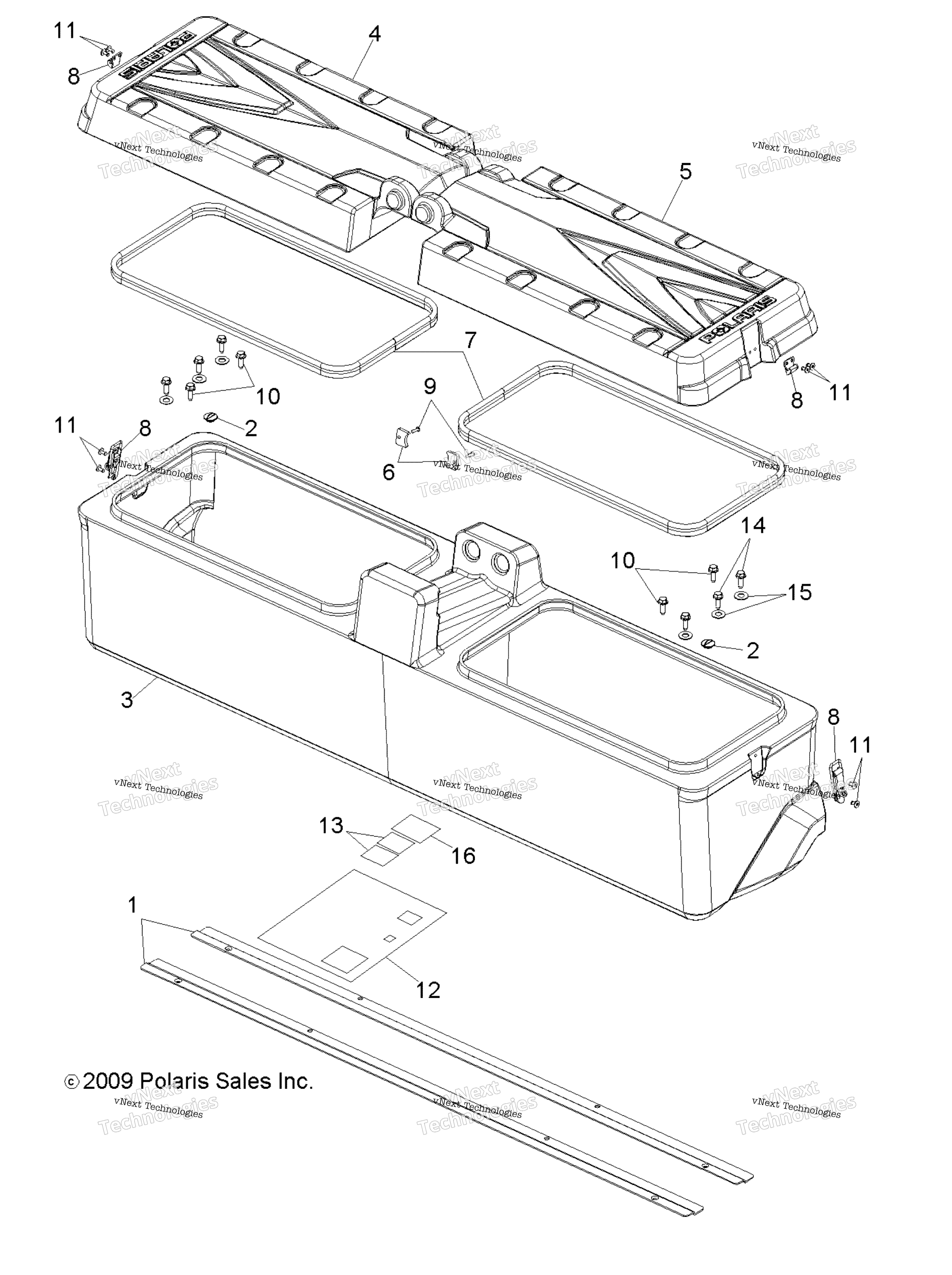 Body, Storage Box, задний