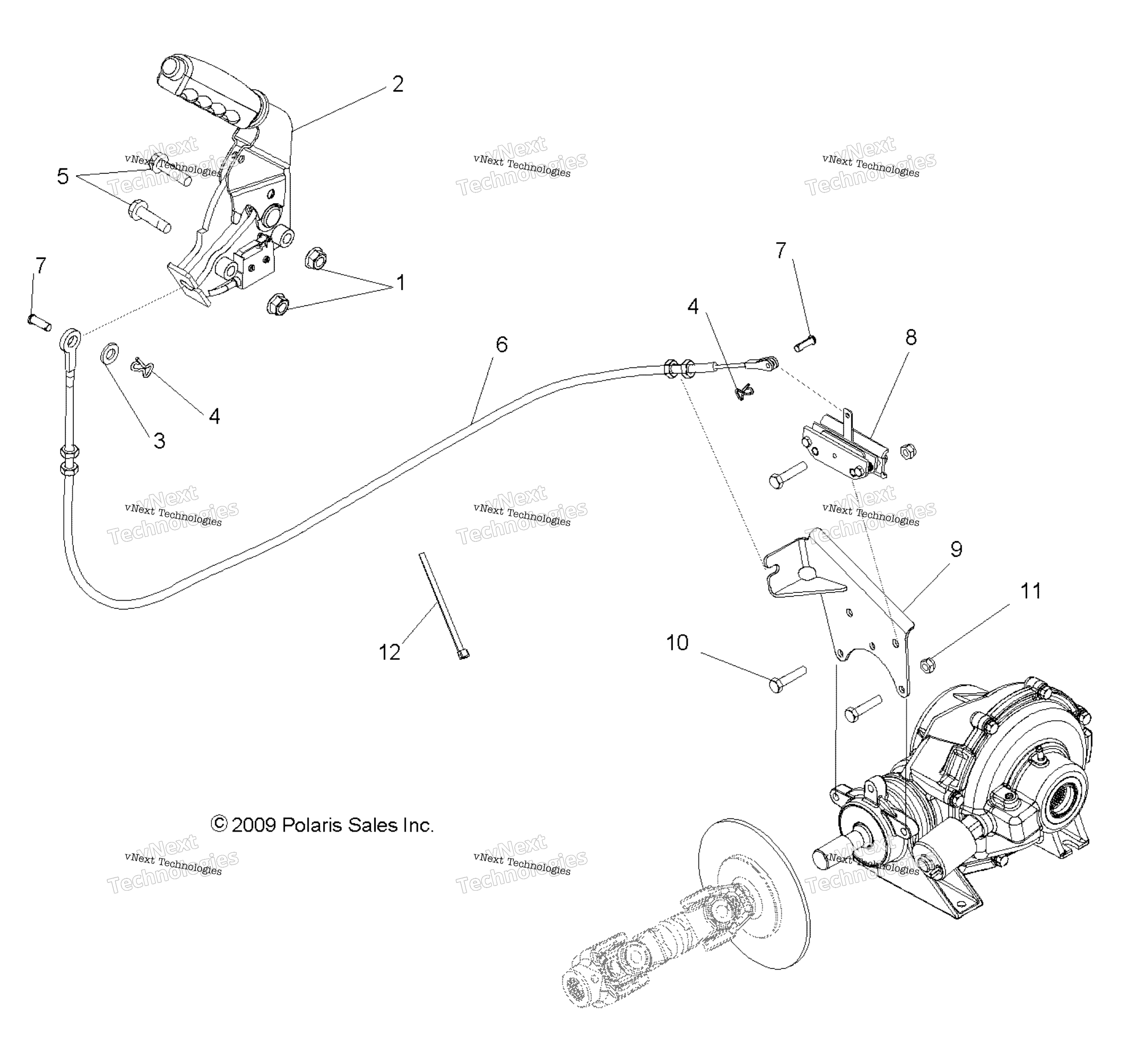 Brakes, Park тормоз Asm