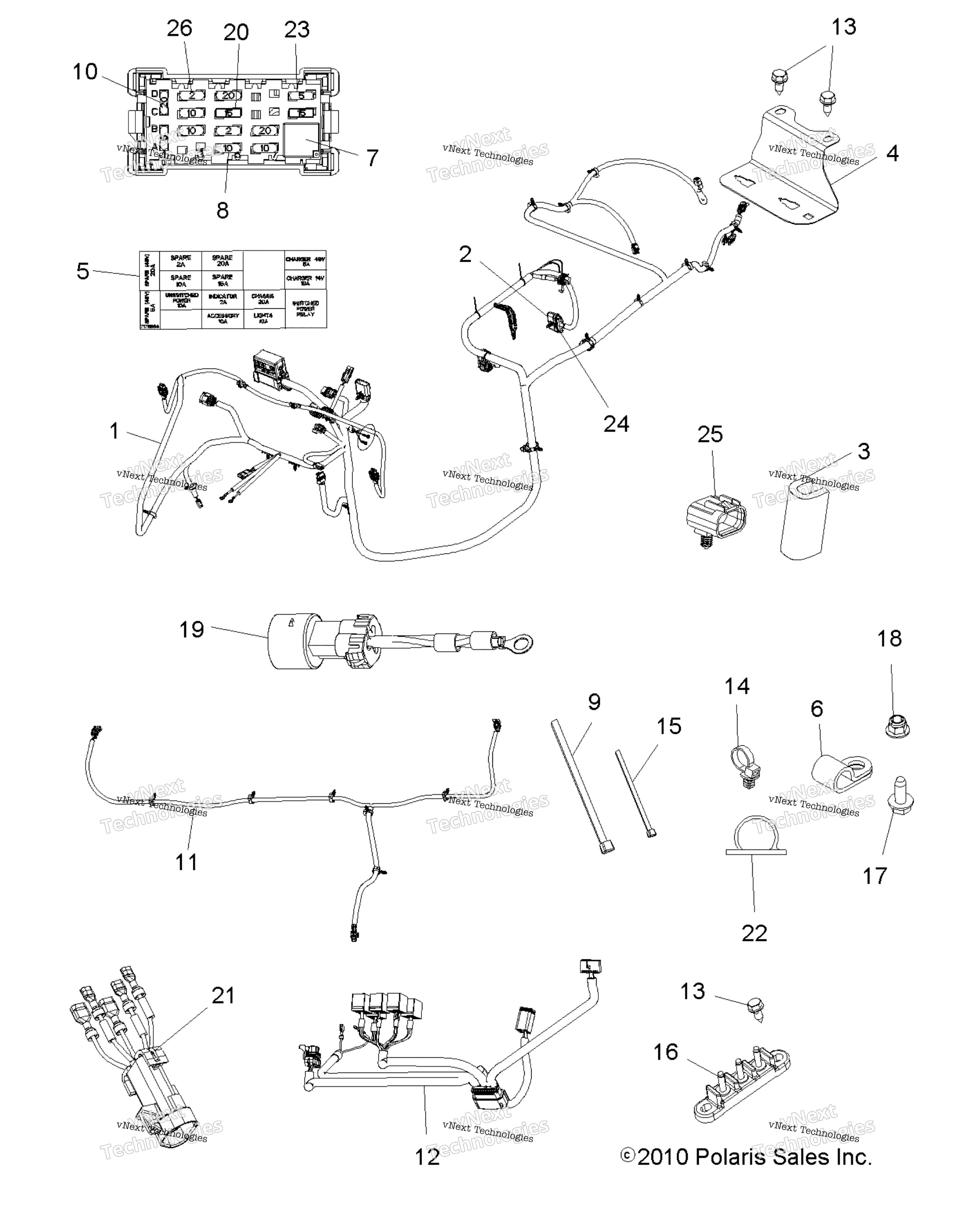 Electrical, провод Harnesses