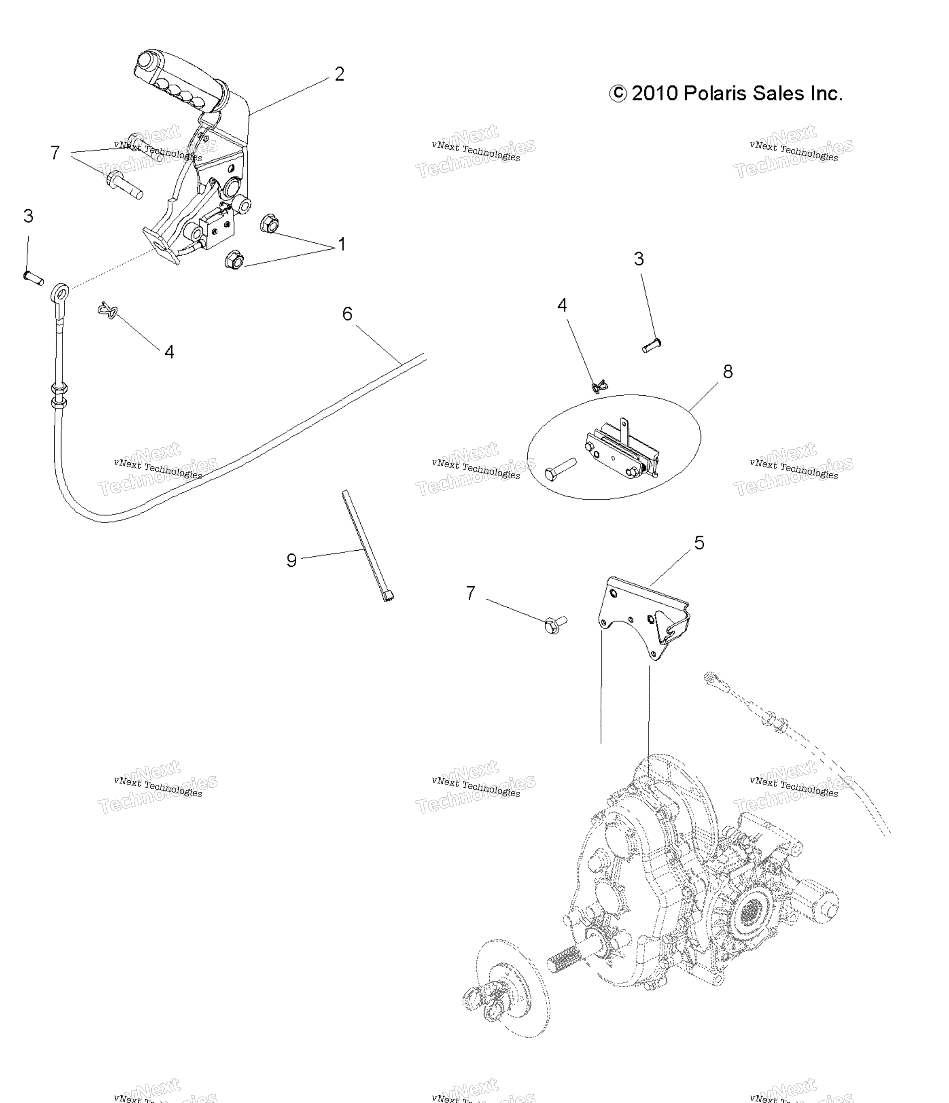 Brakes, Park тормоз Asm