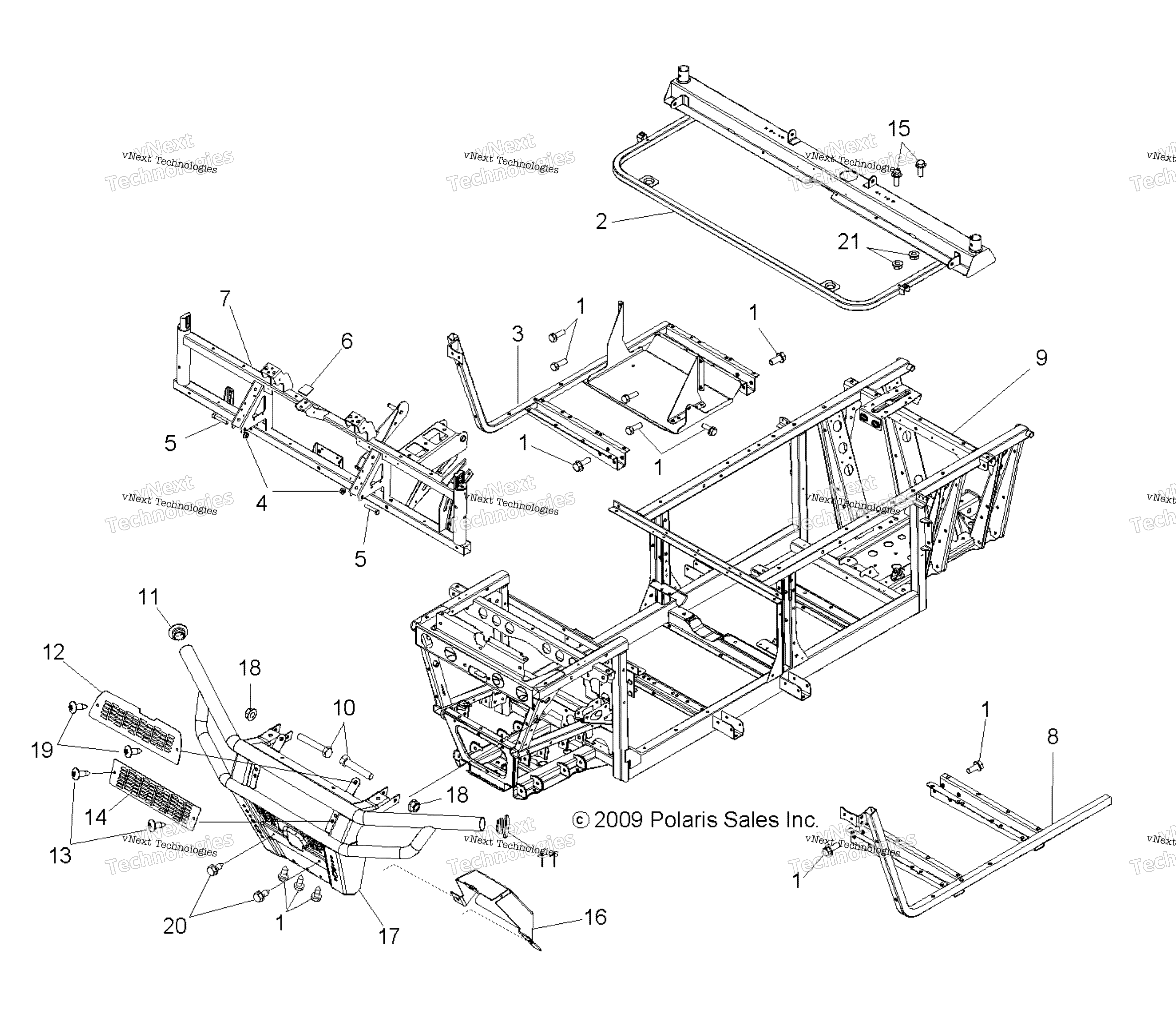 Chassis, рама & передний Bumper All Options