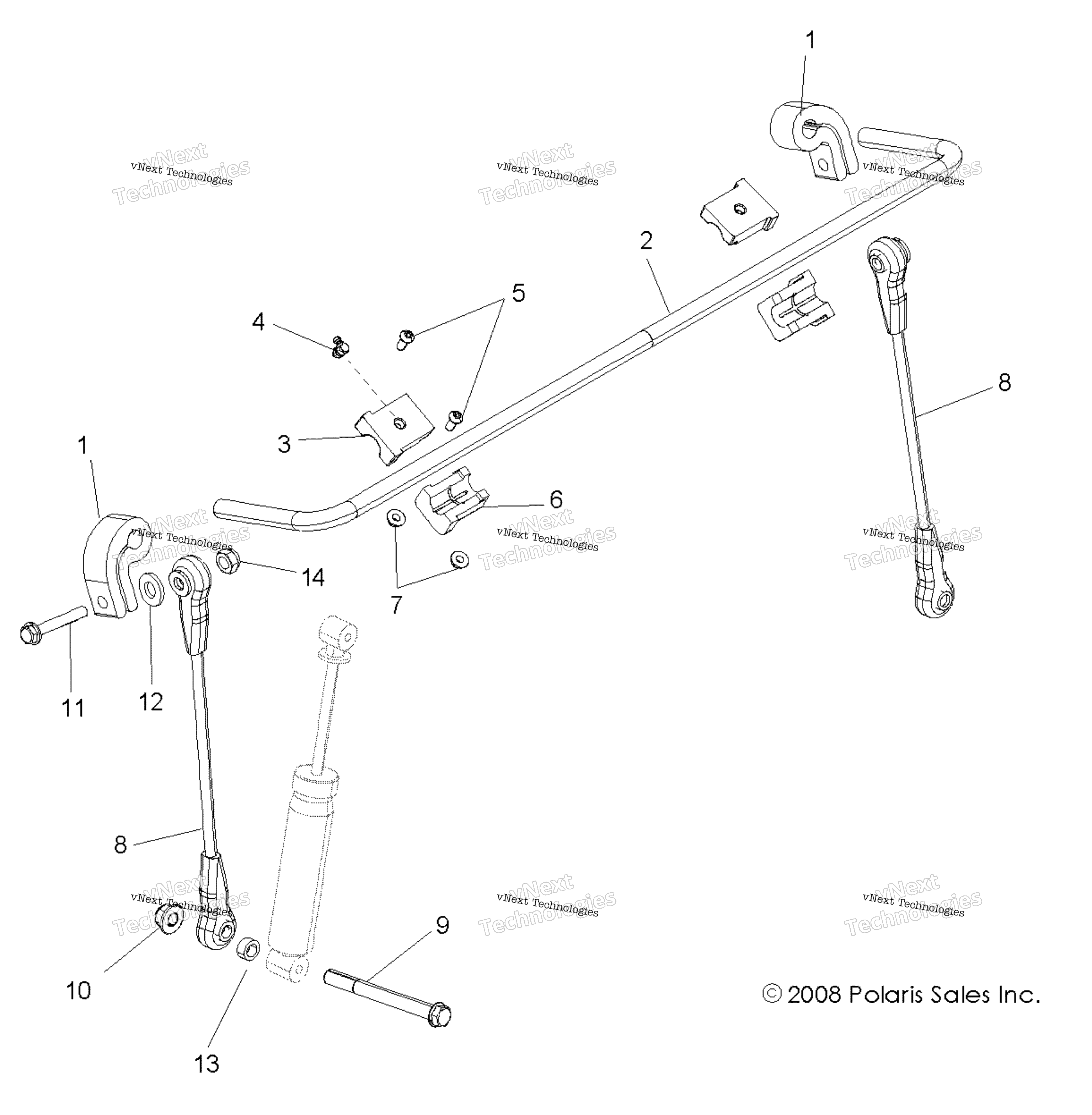 Suspension, Stabilizer Bar, передний All Options