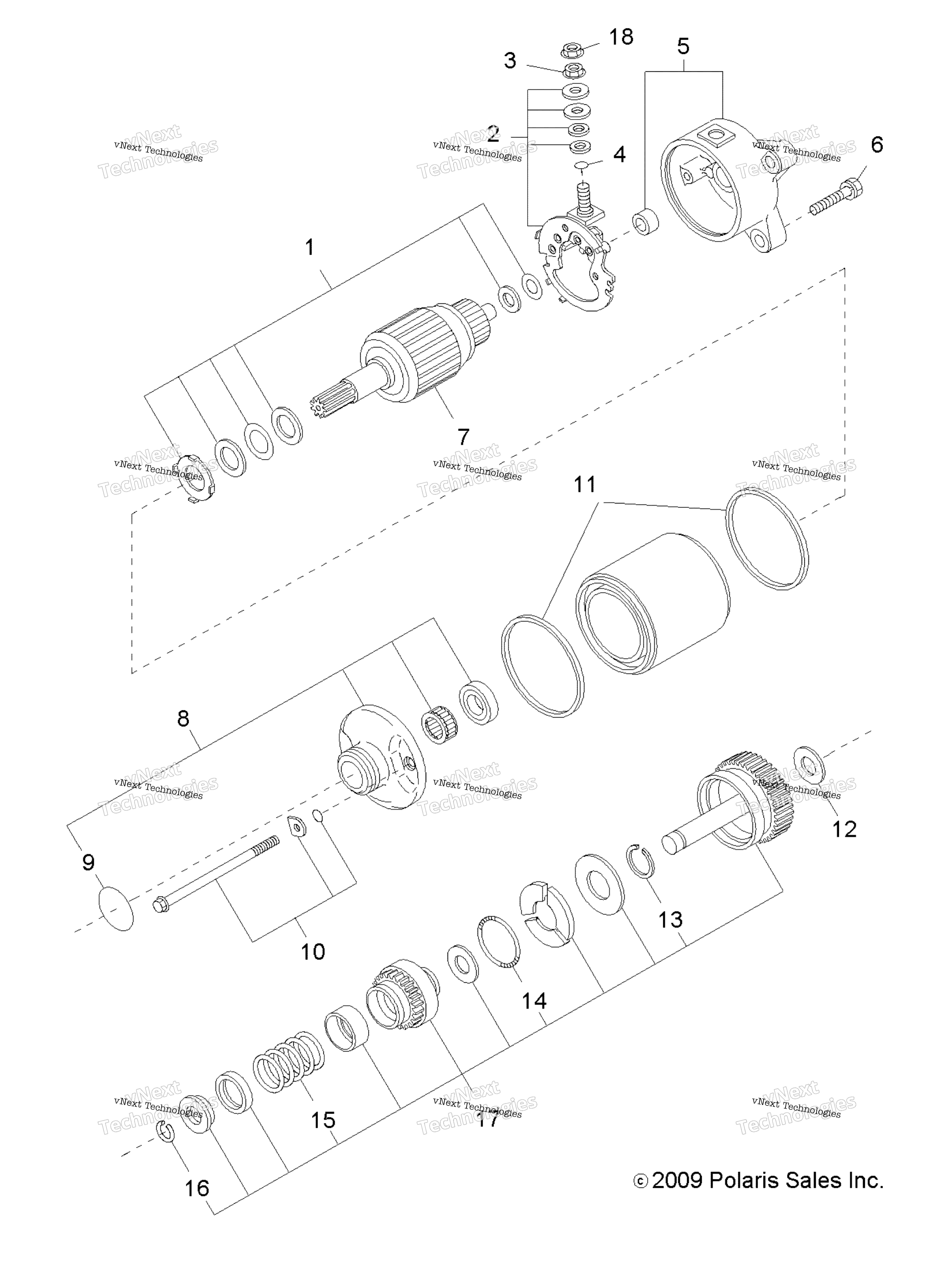 двигатель Starting Motor
