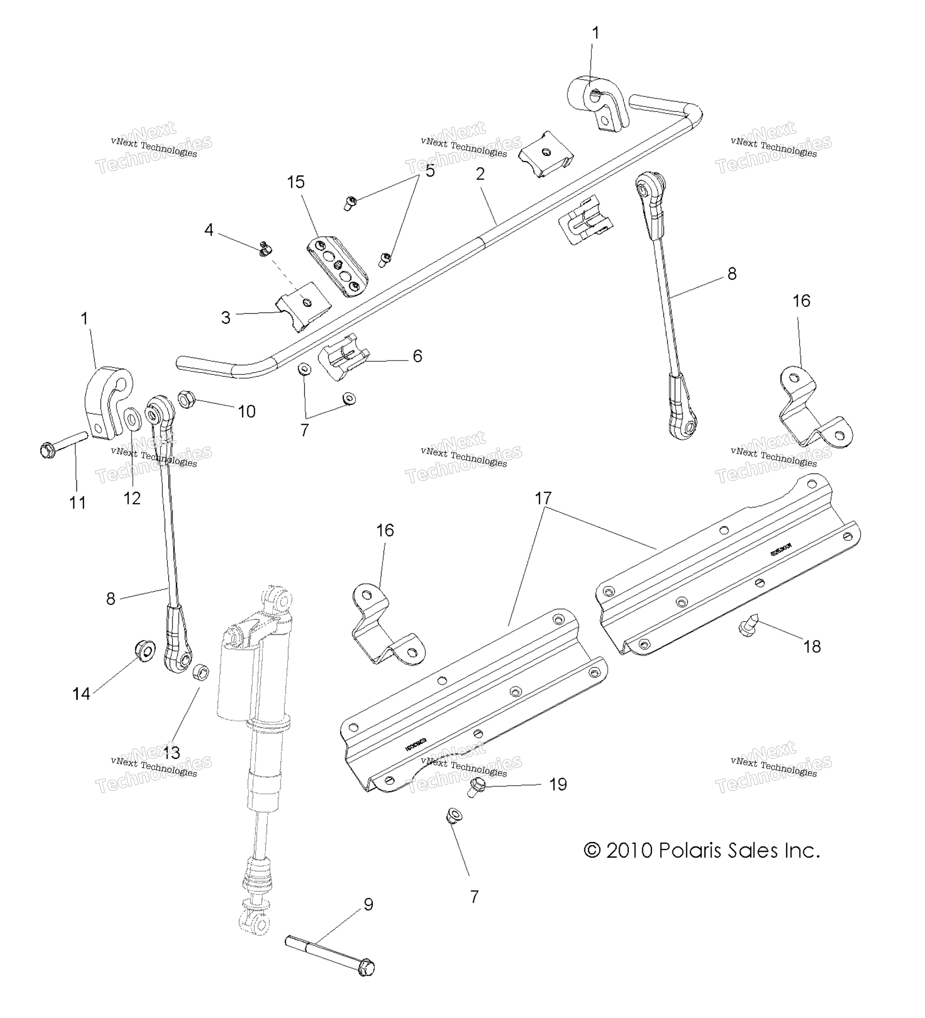 Suspension, Stabilizer Bar, передний