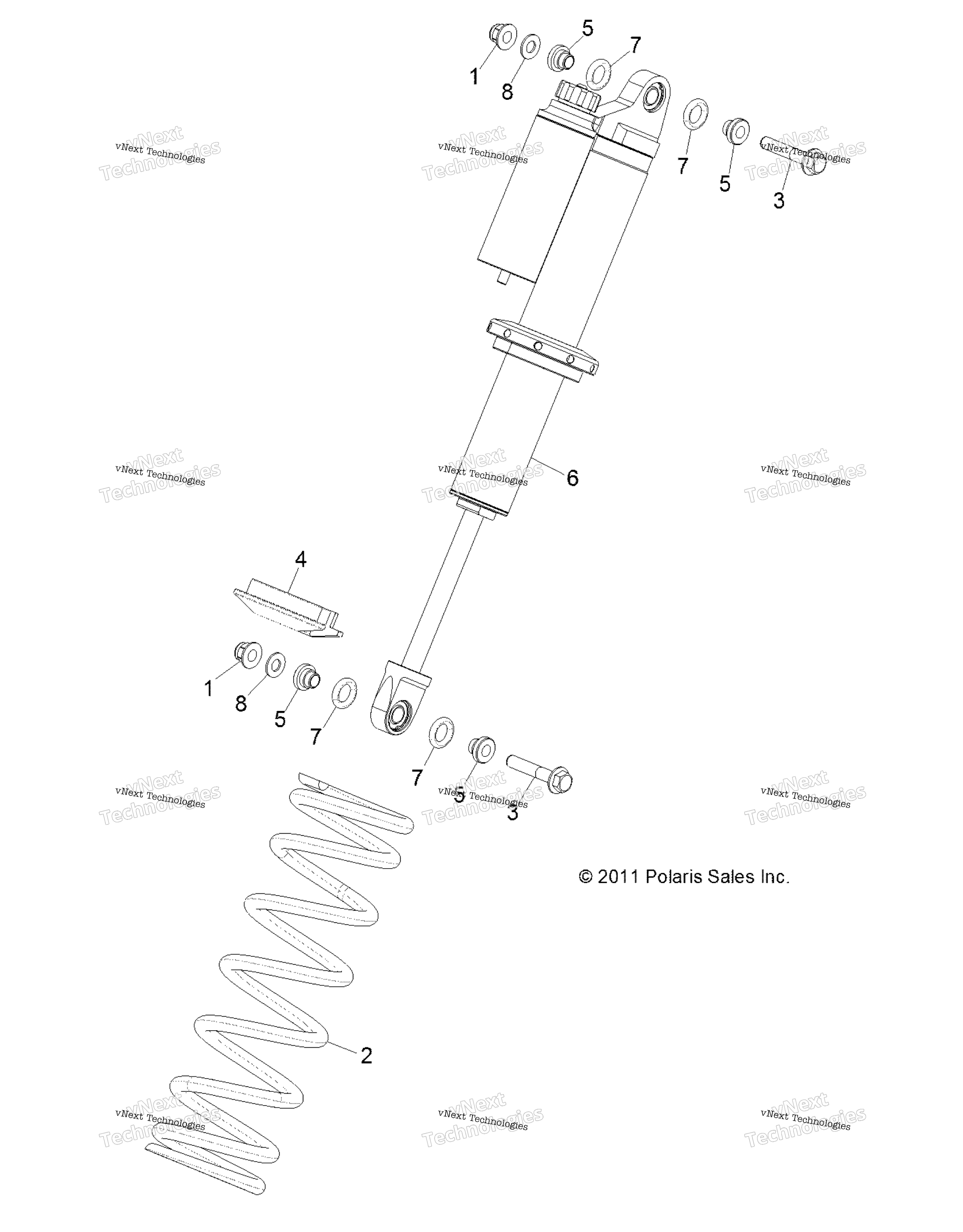 Подвеска, передний амортизатор Mounting