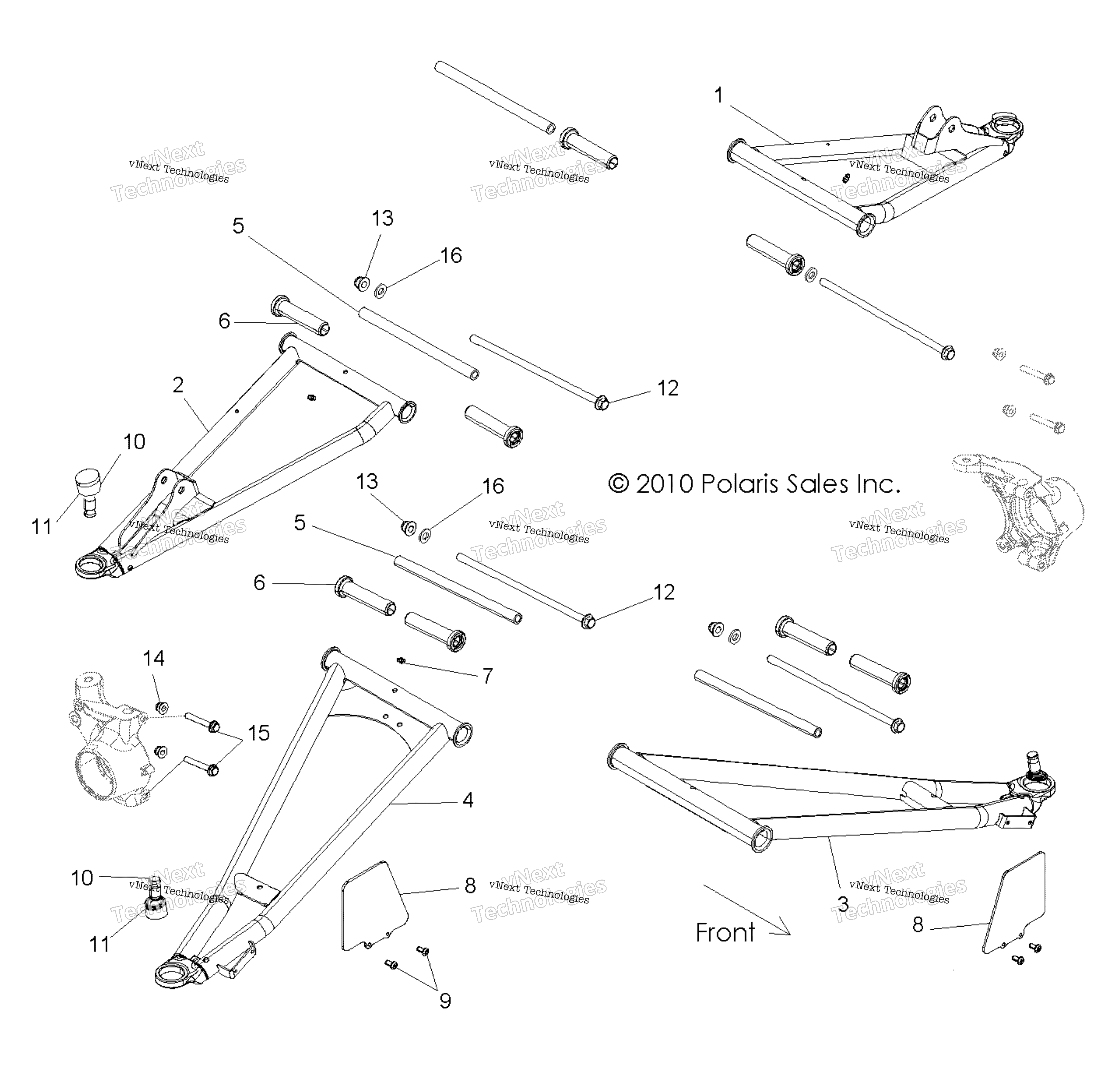 Подвеска, передняя Control Arms