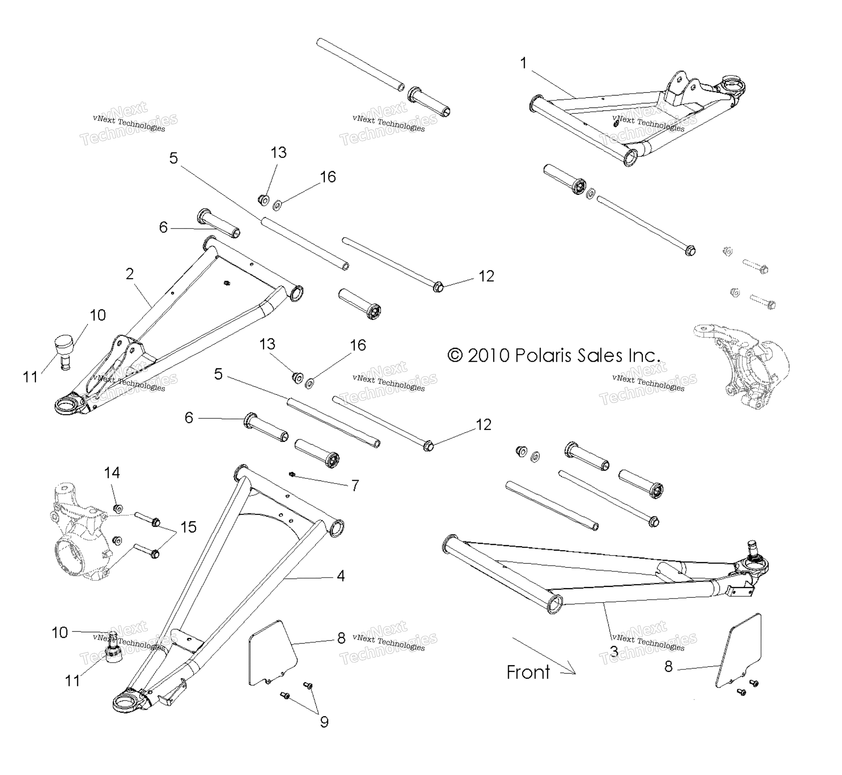 Подвеска, передняя Control Arms