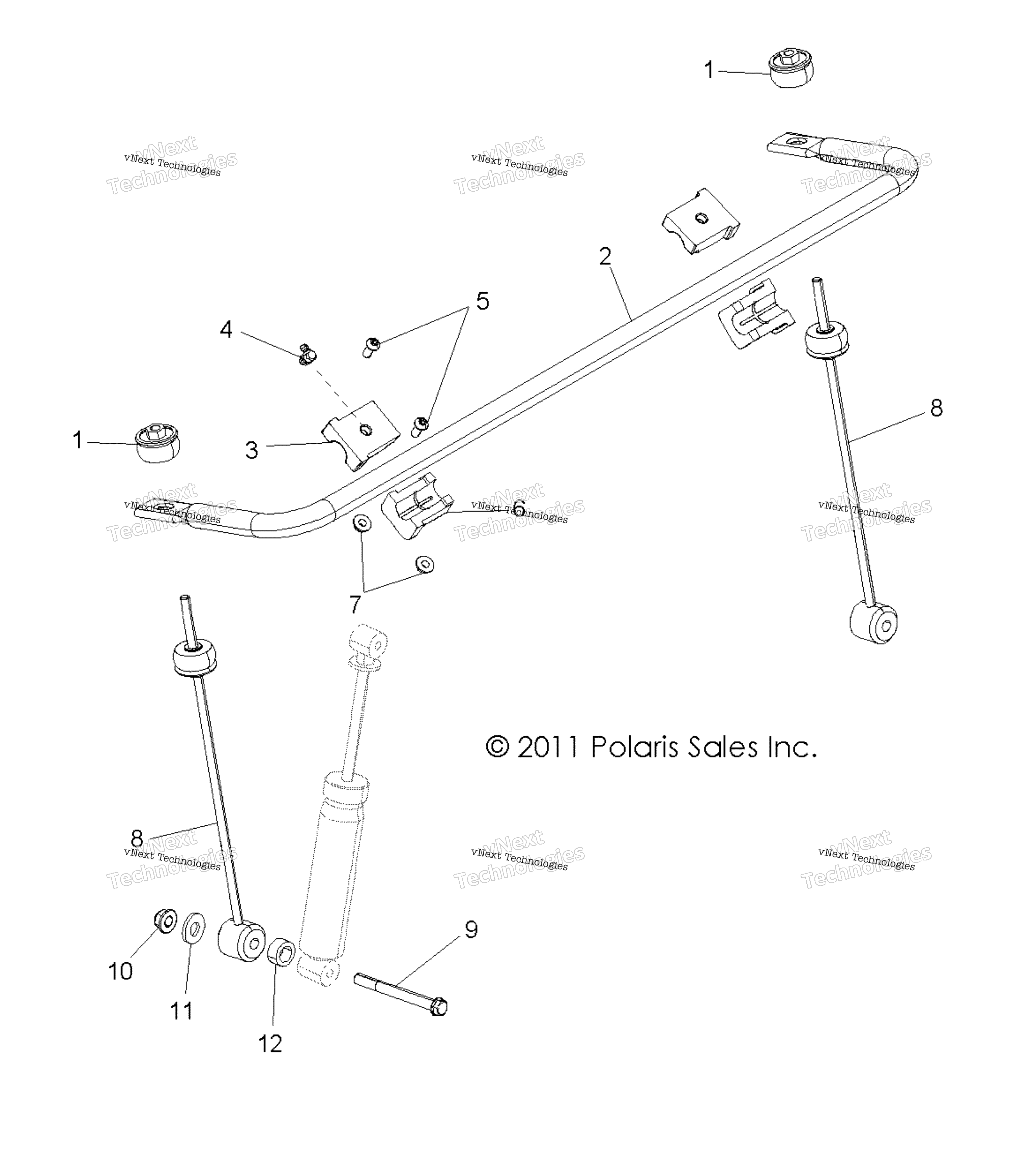 Suspension, Stabilizer Bar, передний