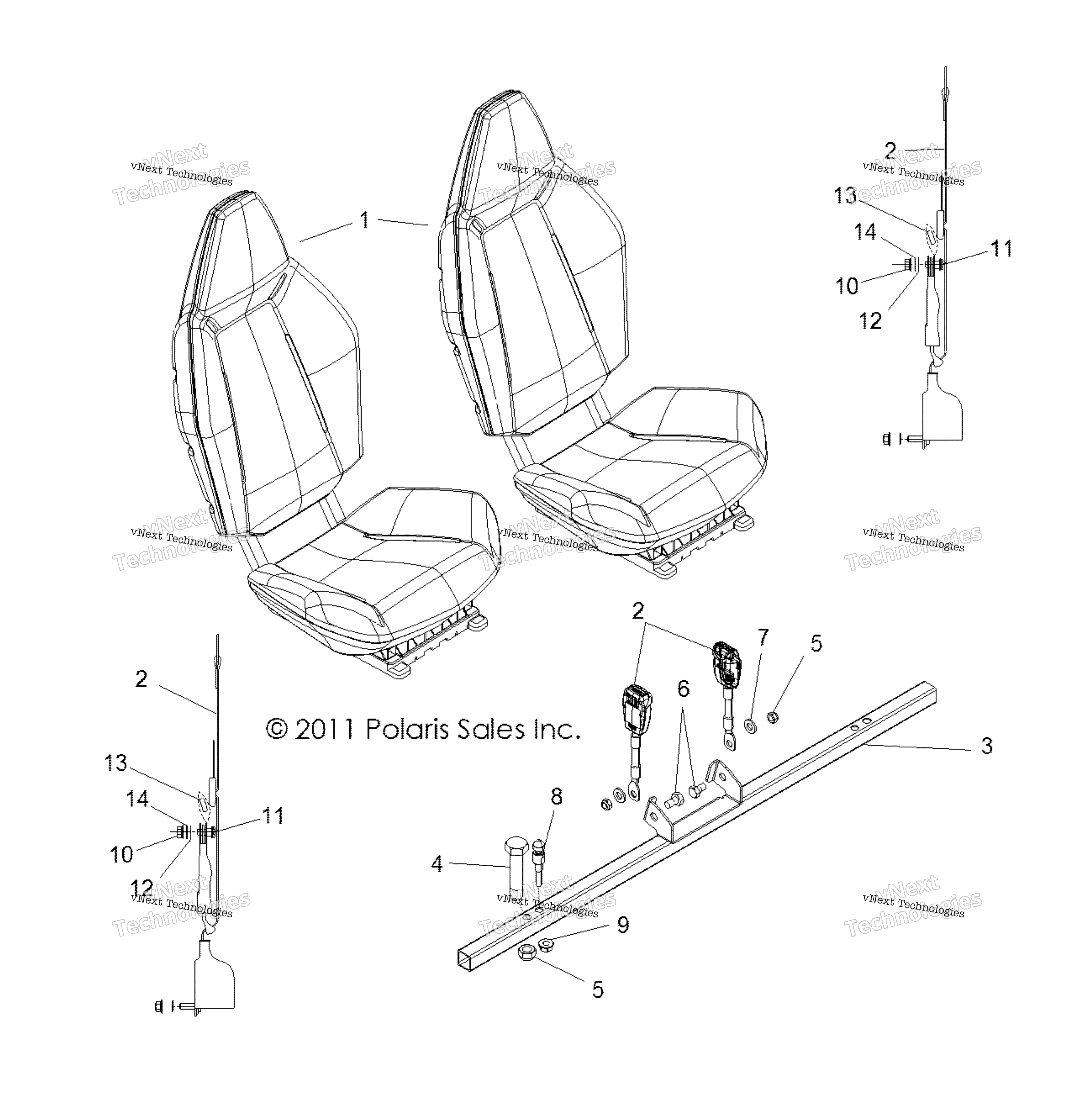 Кузов, сиденье Mounting & Belts
