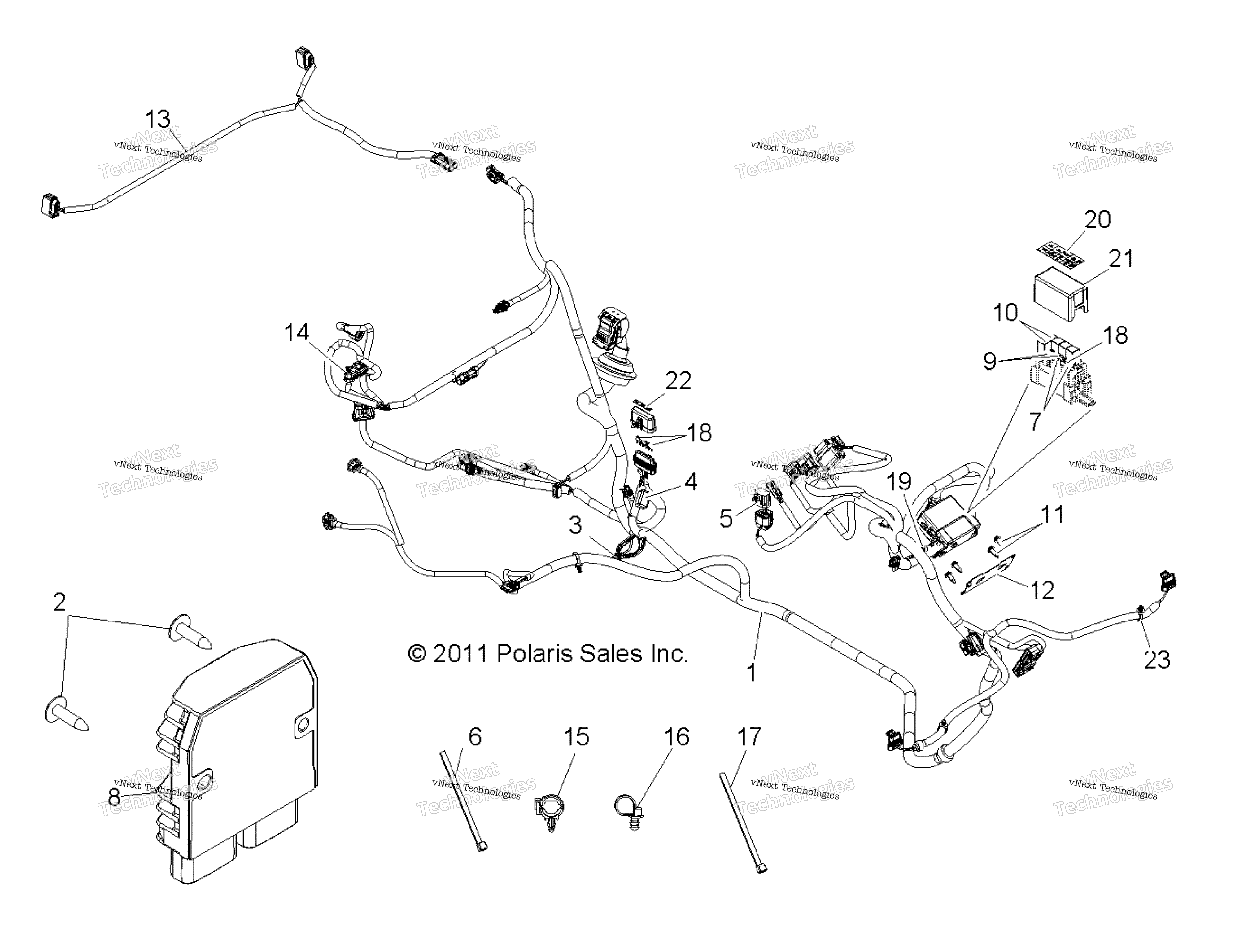 Electrical, провод Harness, Eps