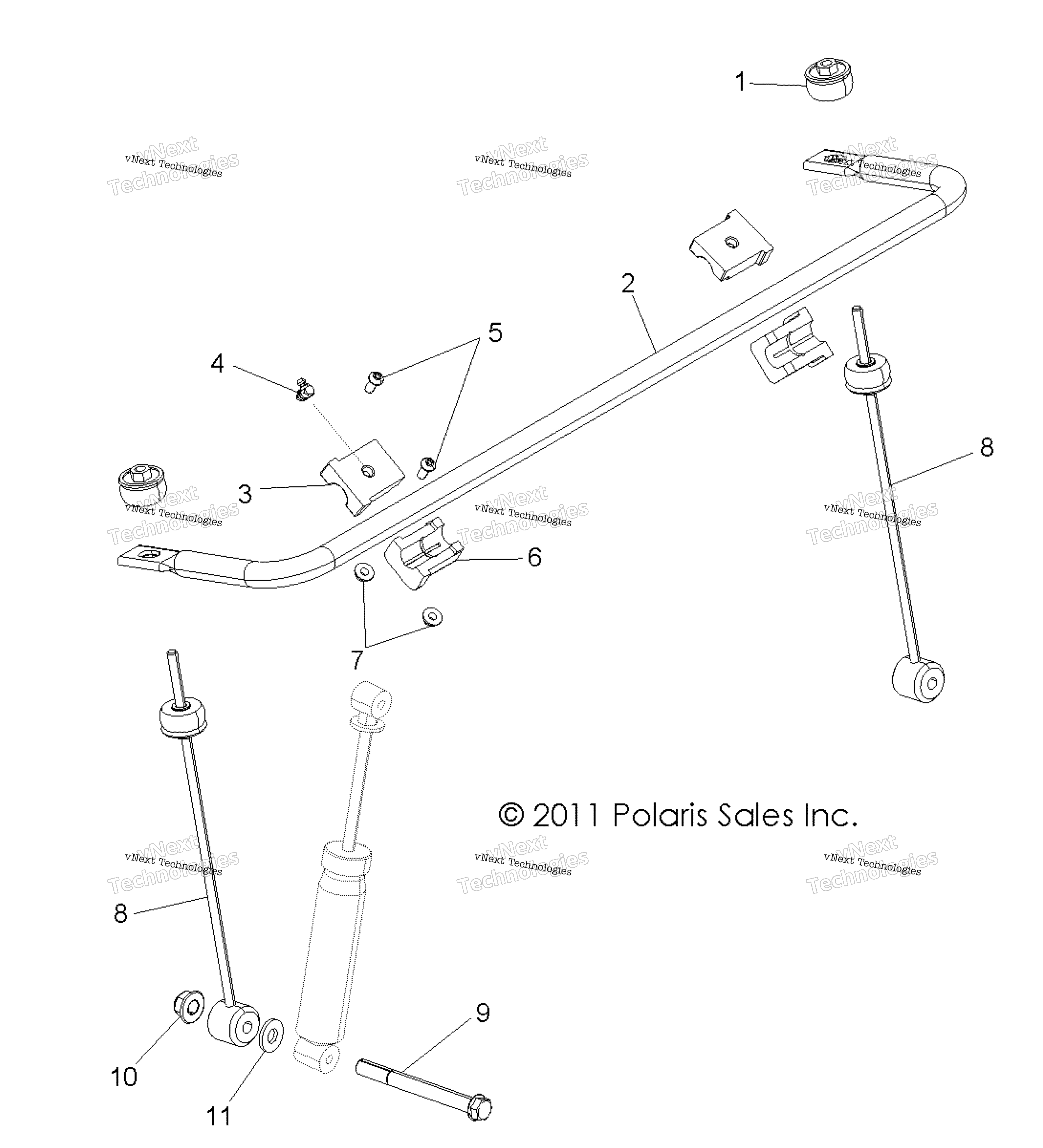 Suspension, Stabilizer Bar, передний