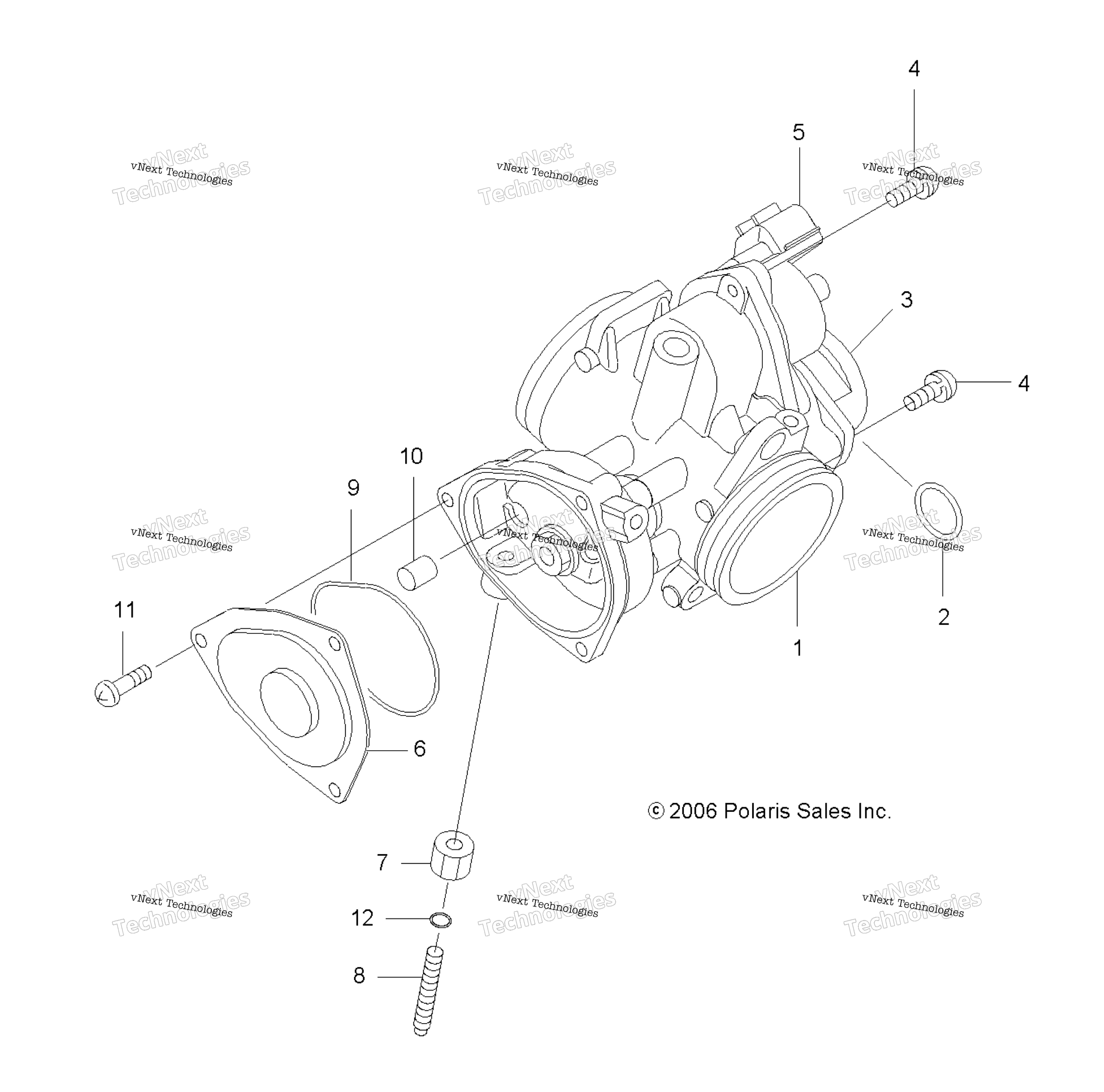 Двигатель, дроссельный узел