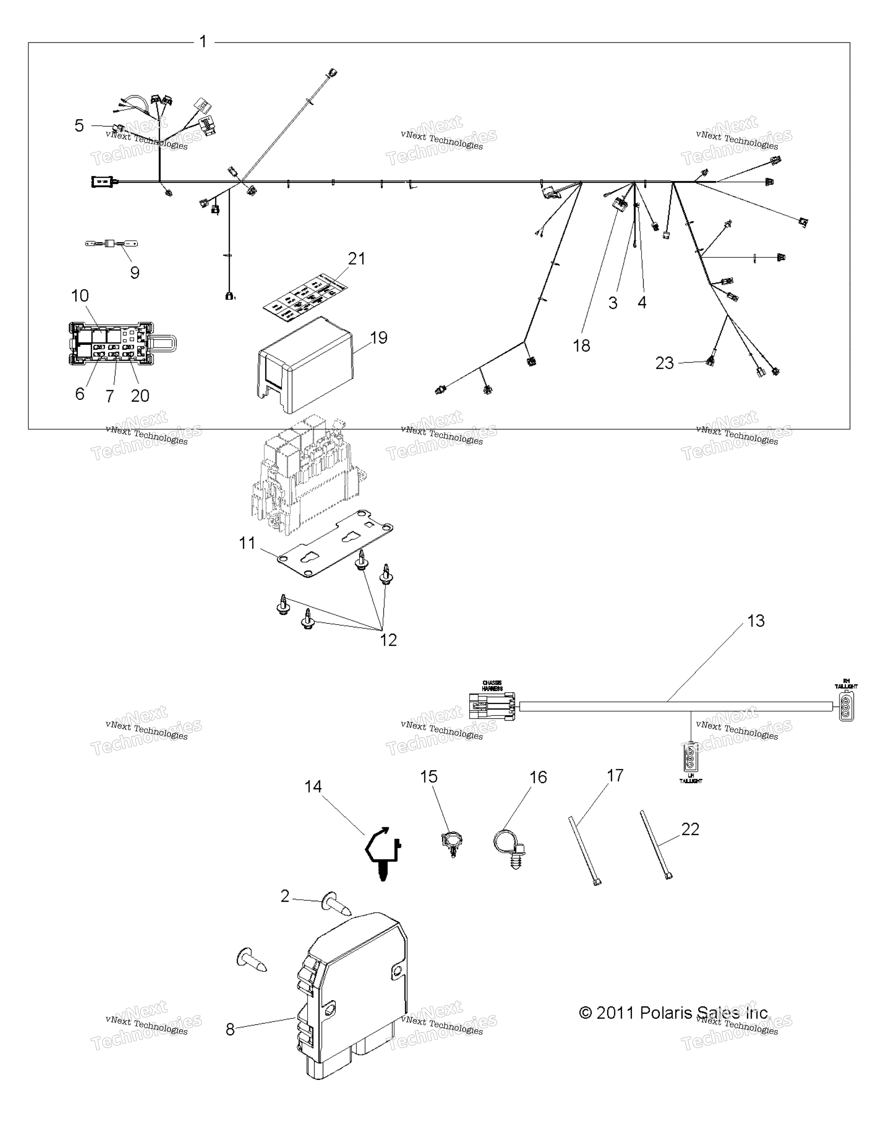 Электрооборудование, жгут проводов R12xe76ad