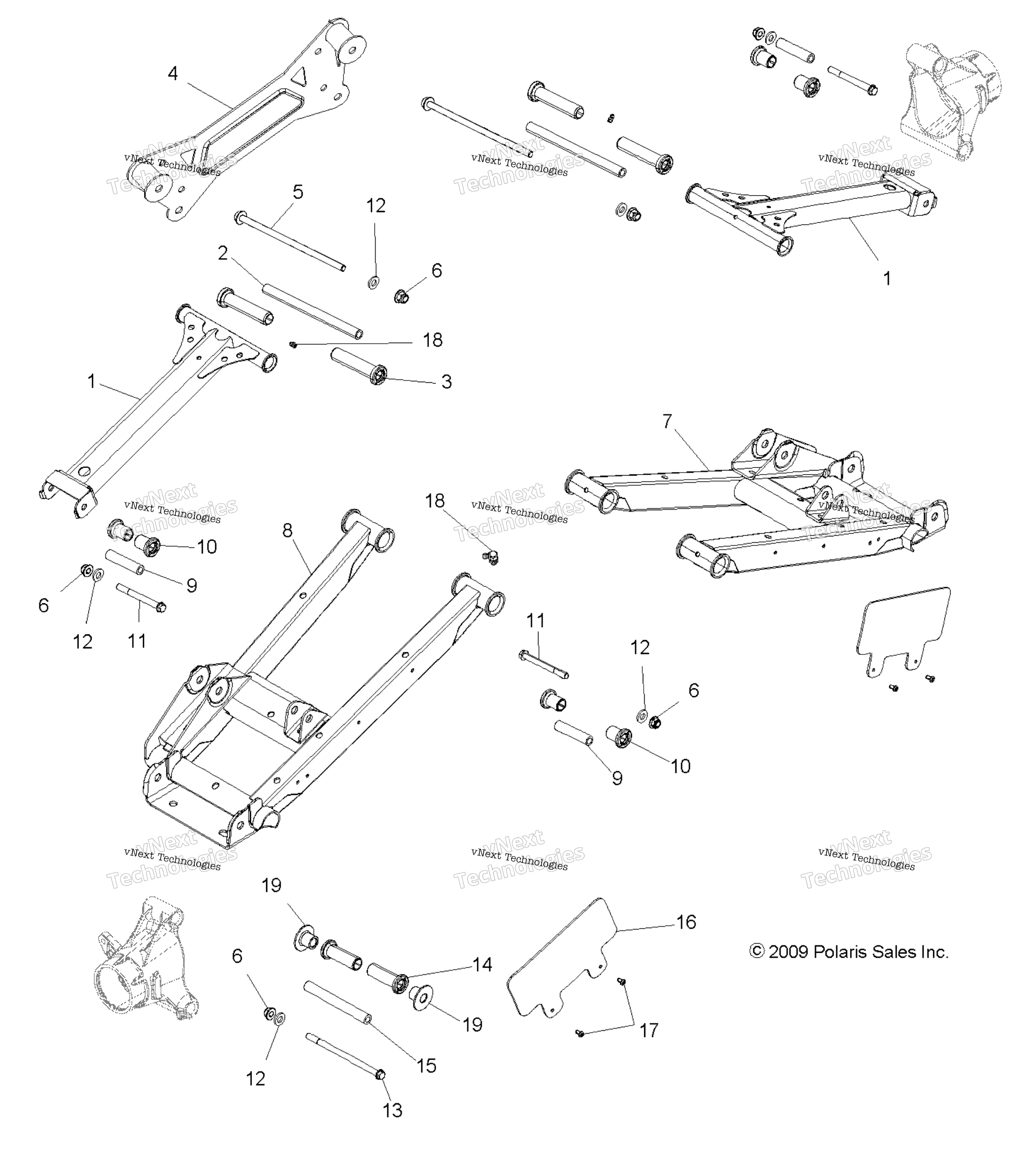 Подвеска, задняя Control Arms