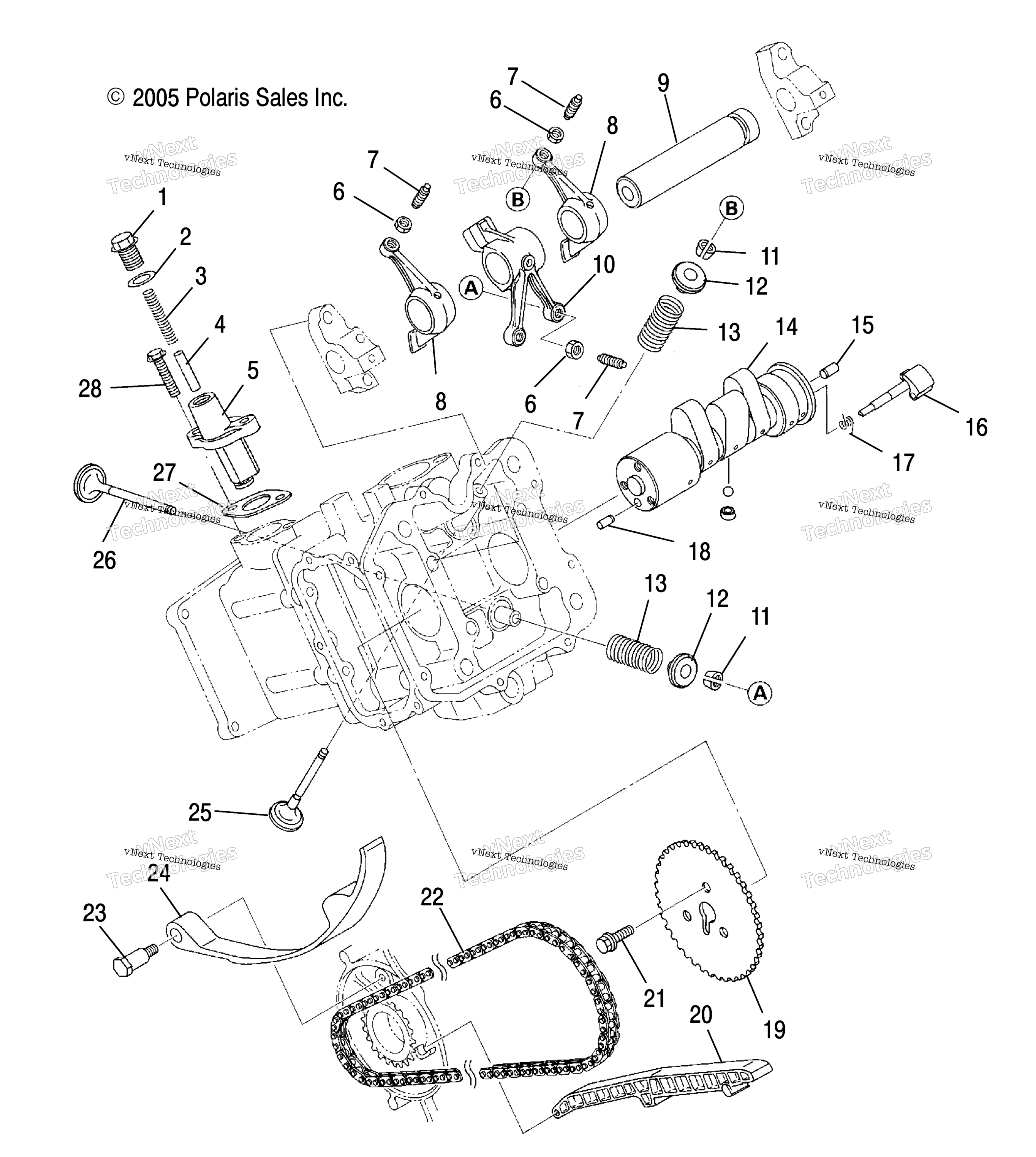 Engine, распредвал & Valves