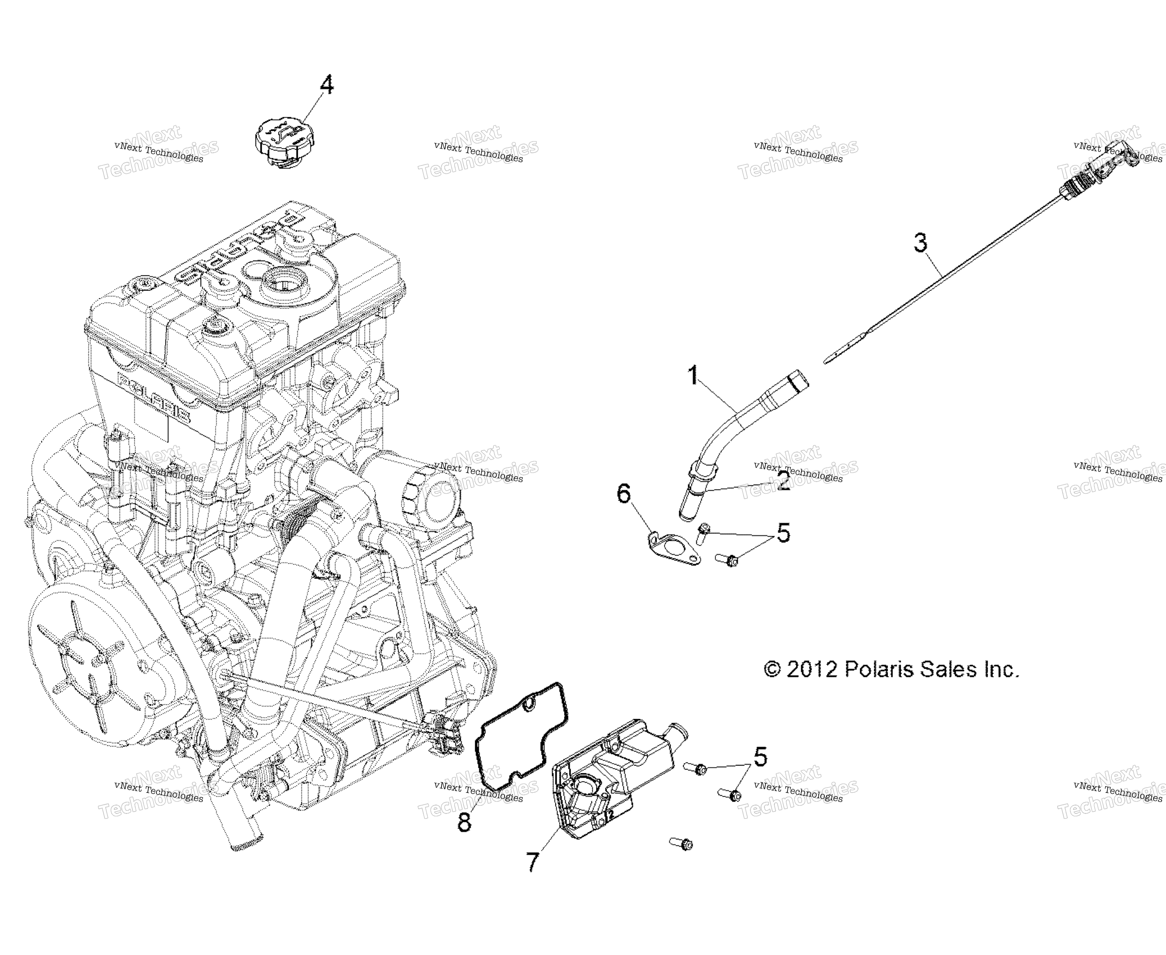 Engine, масляный Dipstick