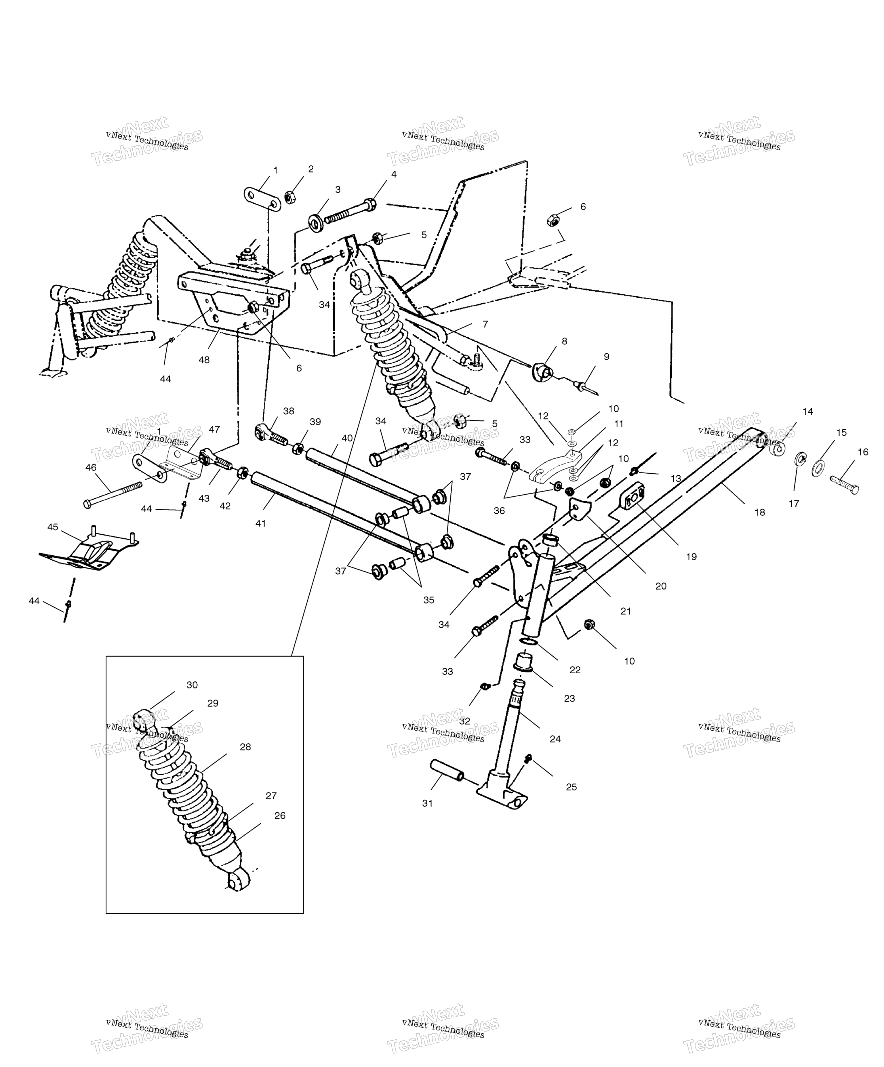 Передняя часть Suspension S00ss7as