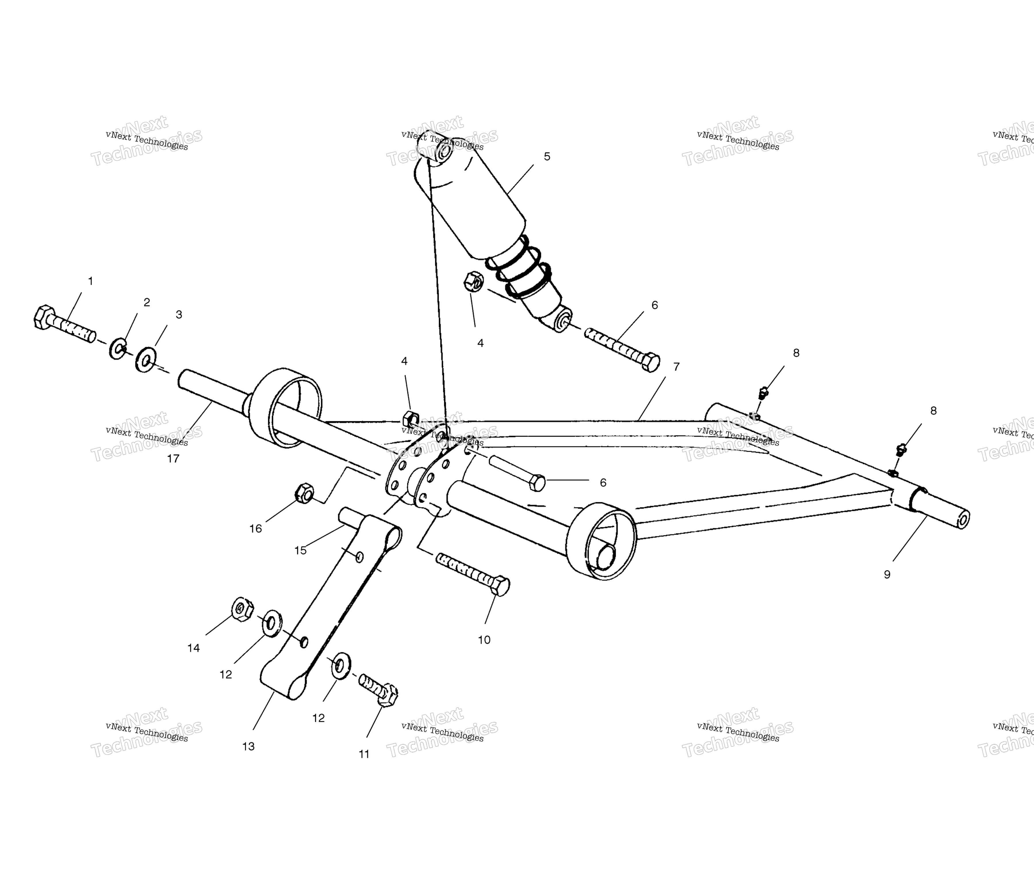 Передняя часть Torque Arm