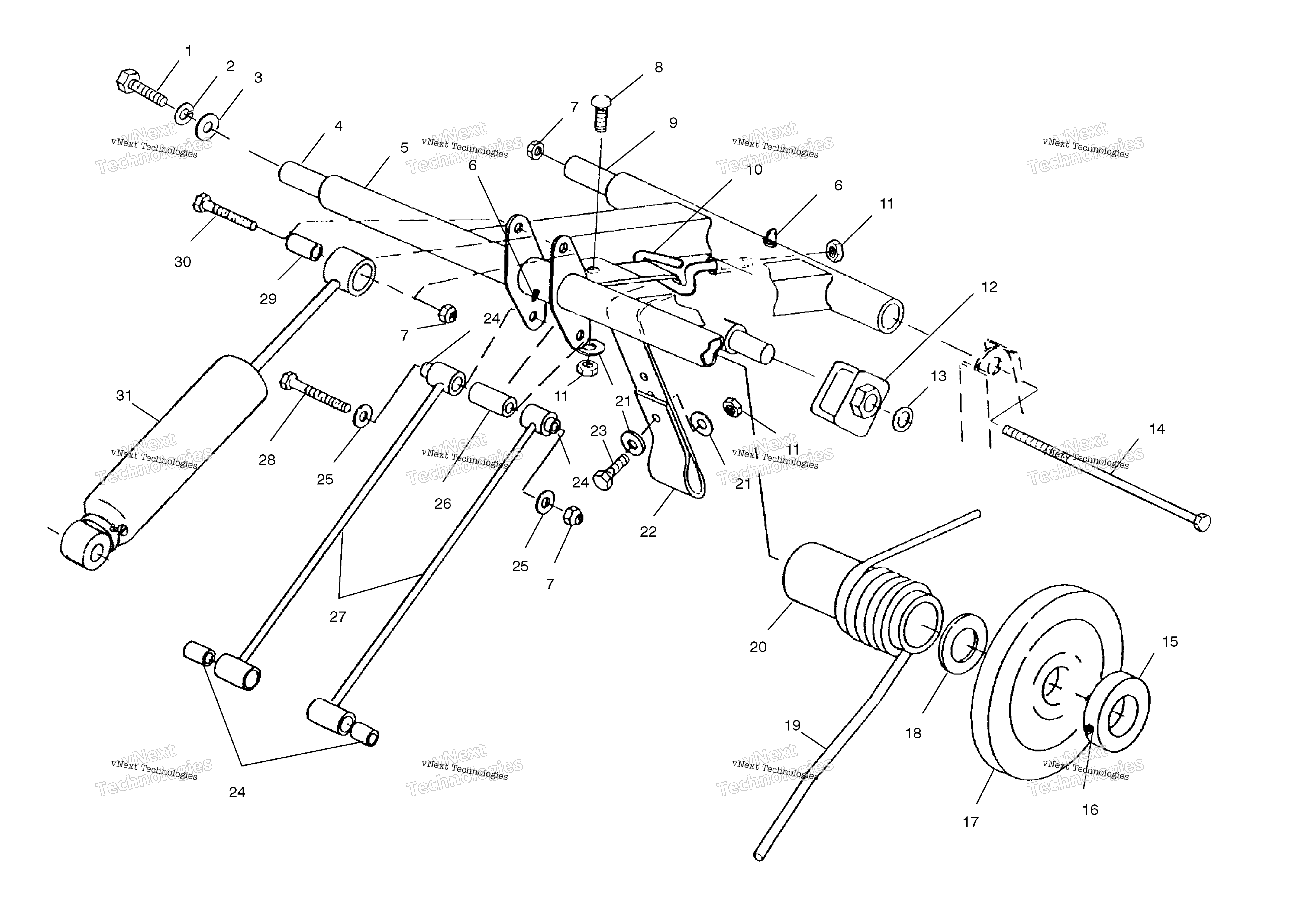 задний Torque Arm