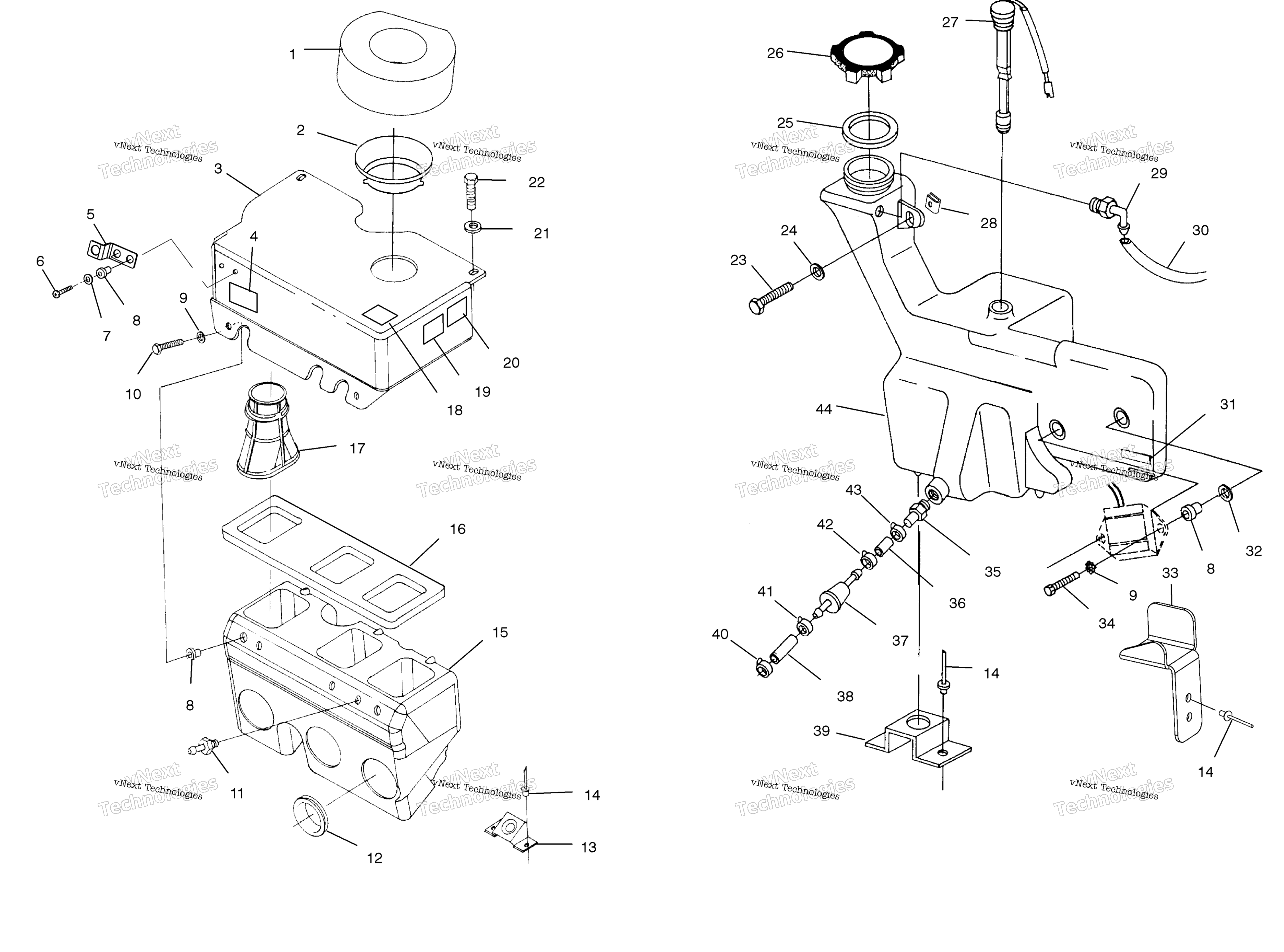 масляный Tank / Air Box