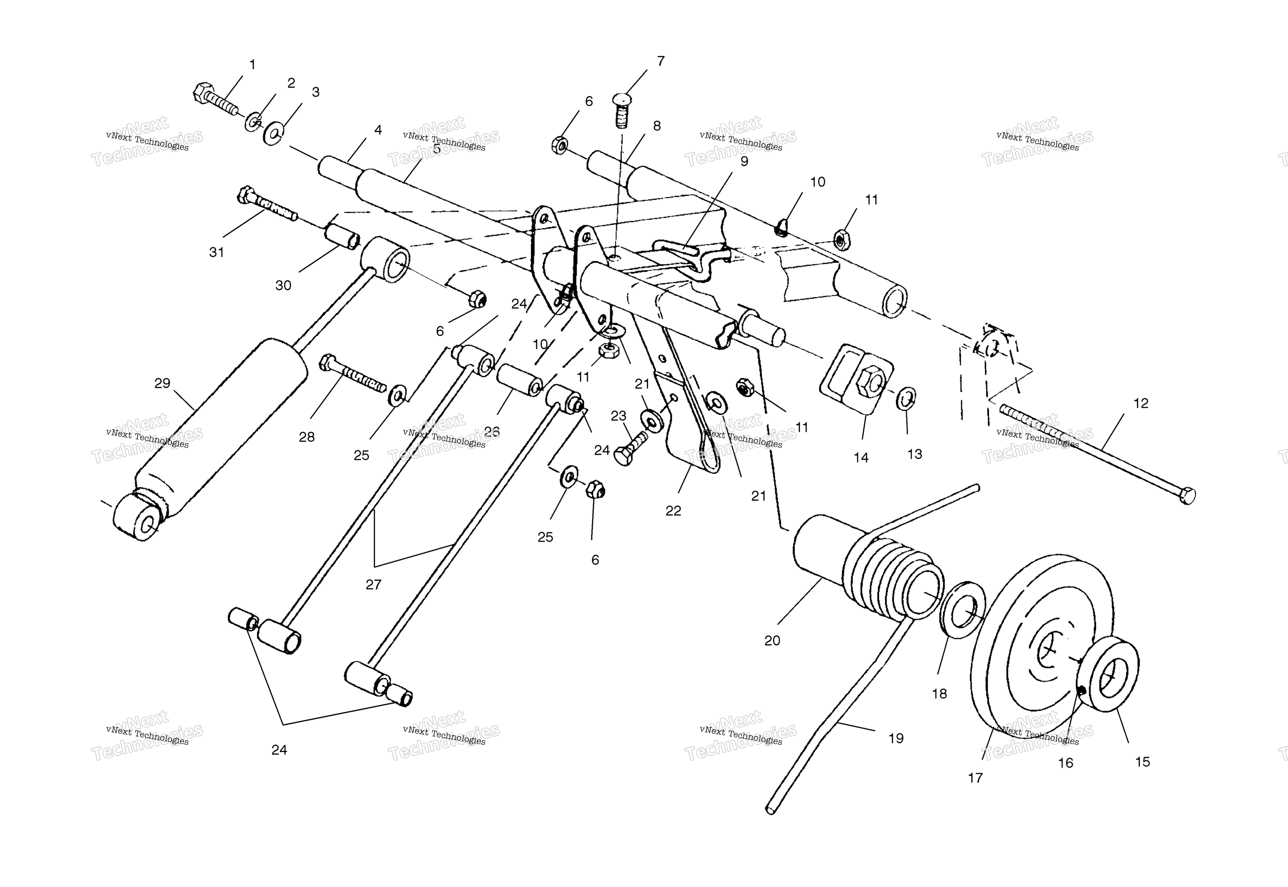 задний Torque Arm