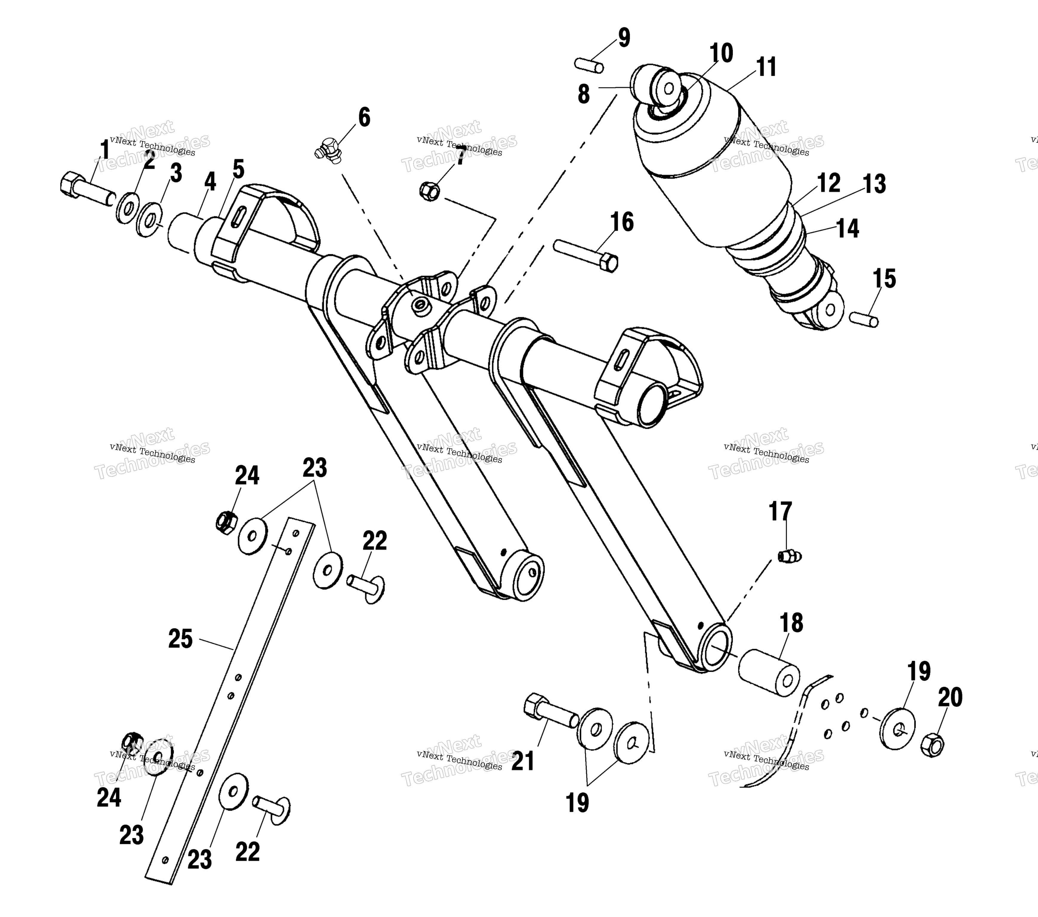 Передняя часть Torque Arm S01nb5bs