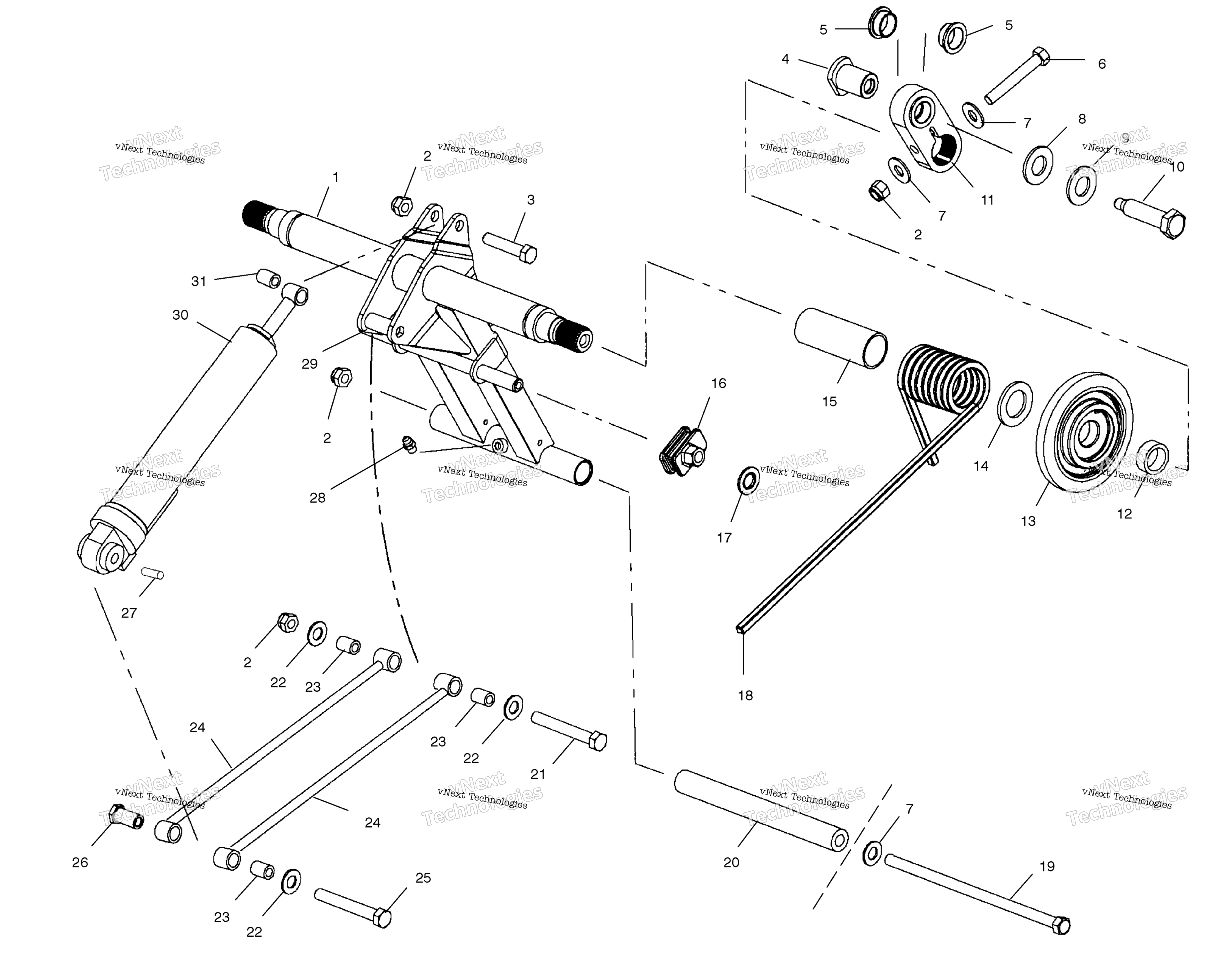 задний Torque Arm