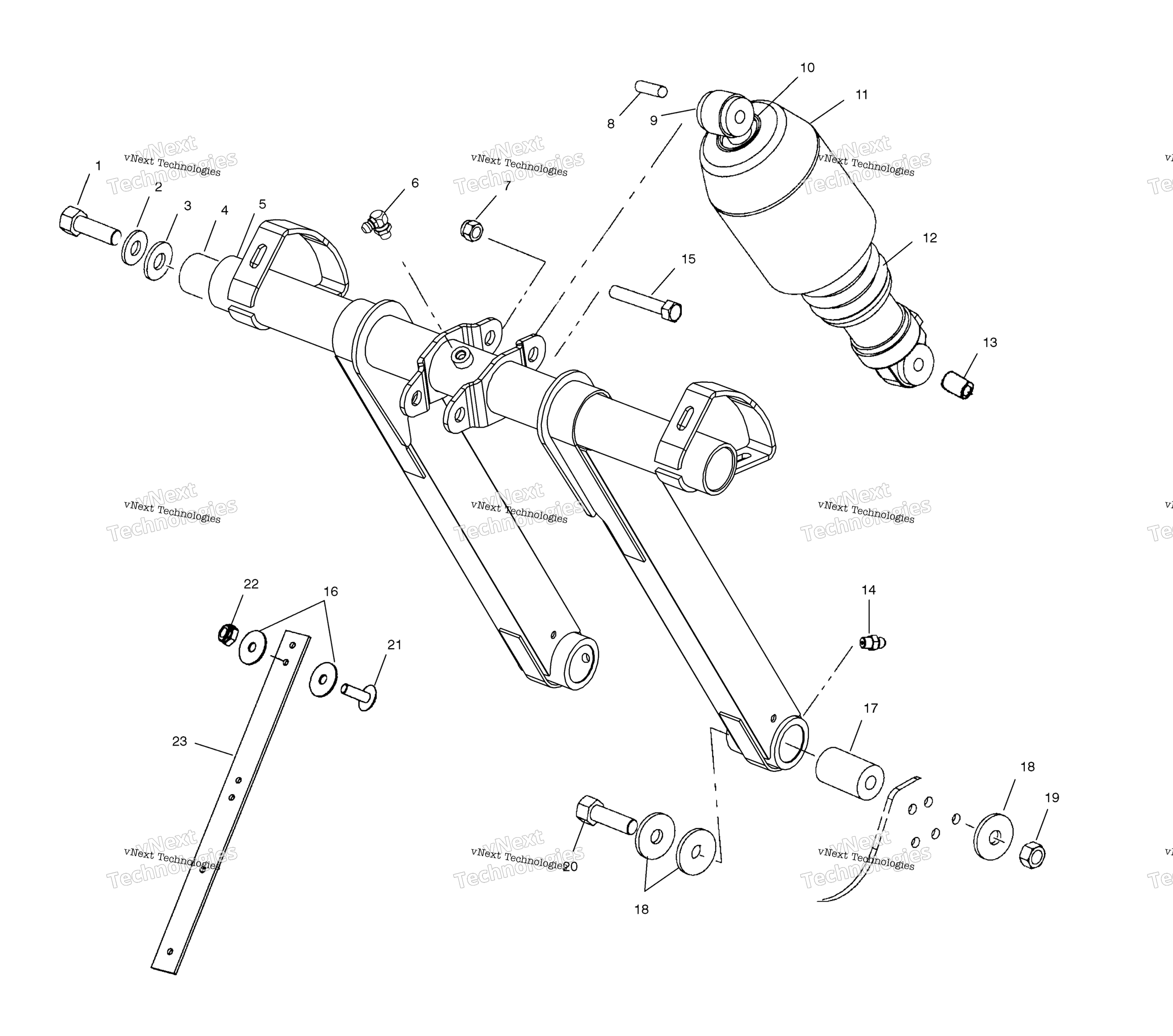 Передняя часть Torque Arm