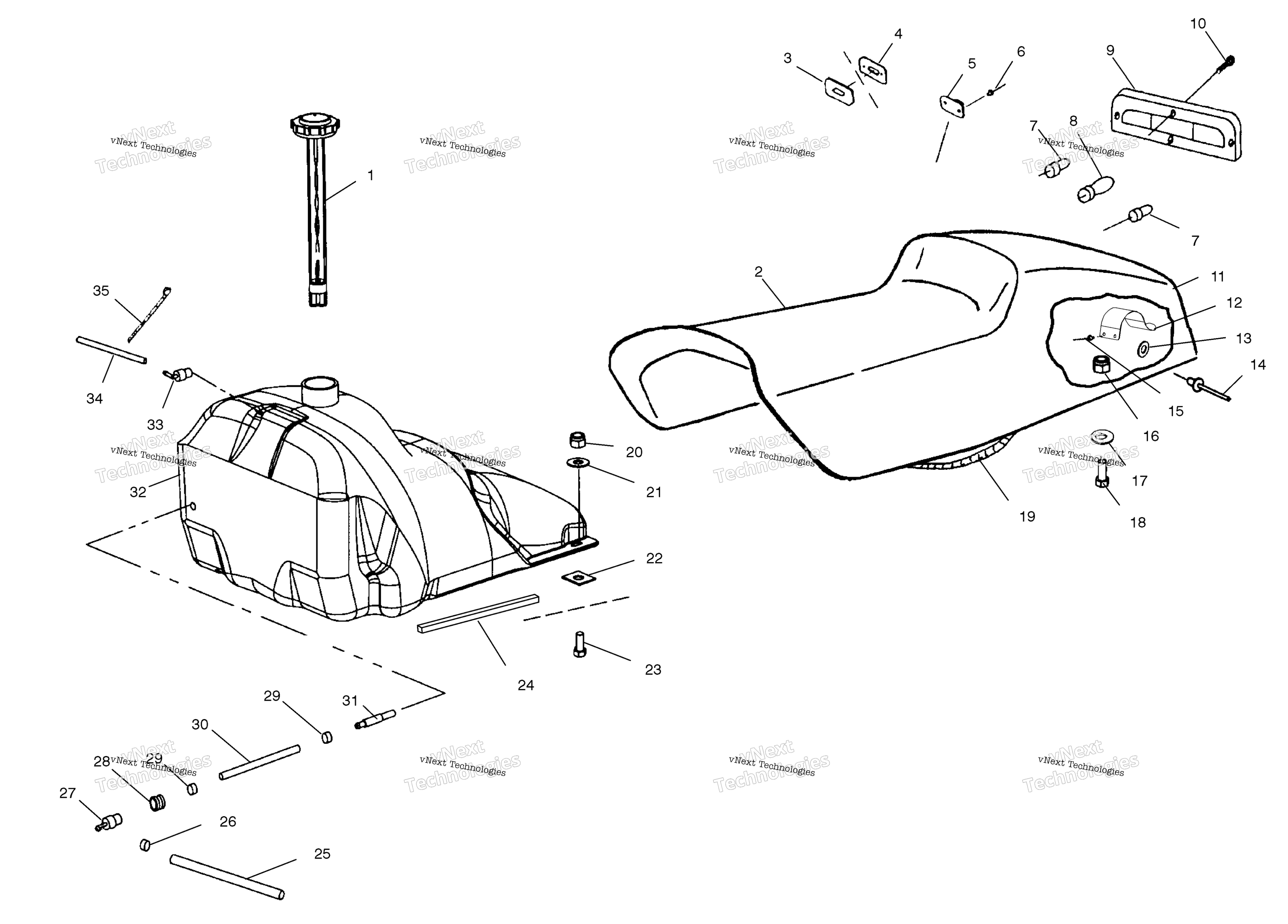 Сиденье And Gas Tank S01np7as