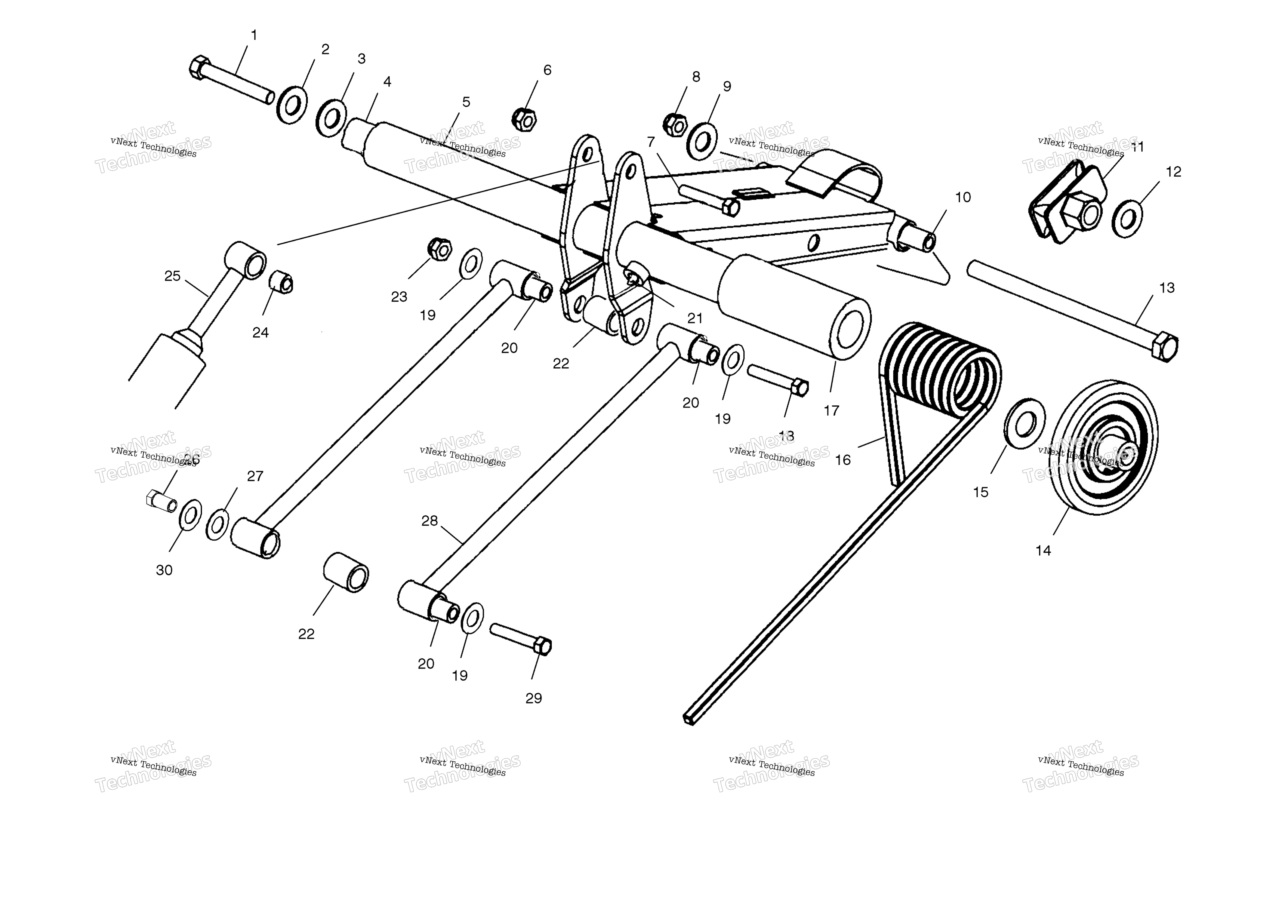 Задняя часть Torque Arm A