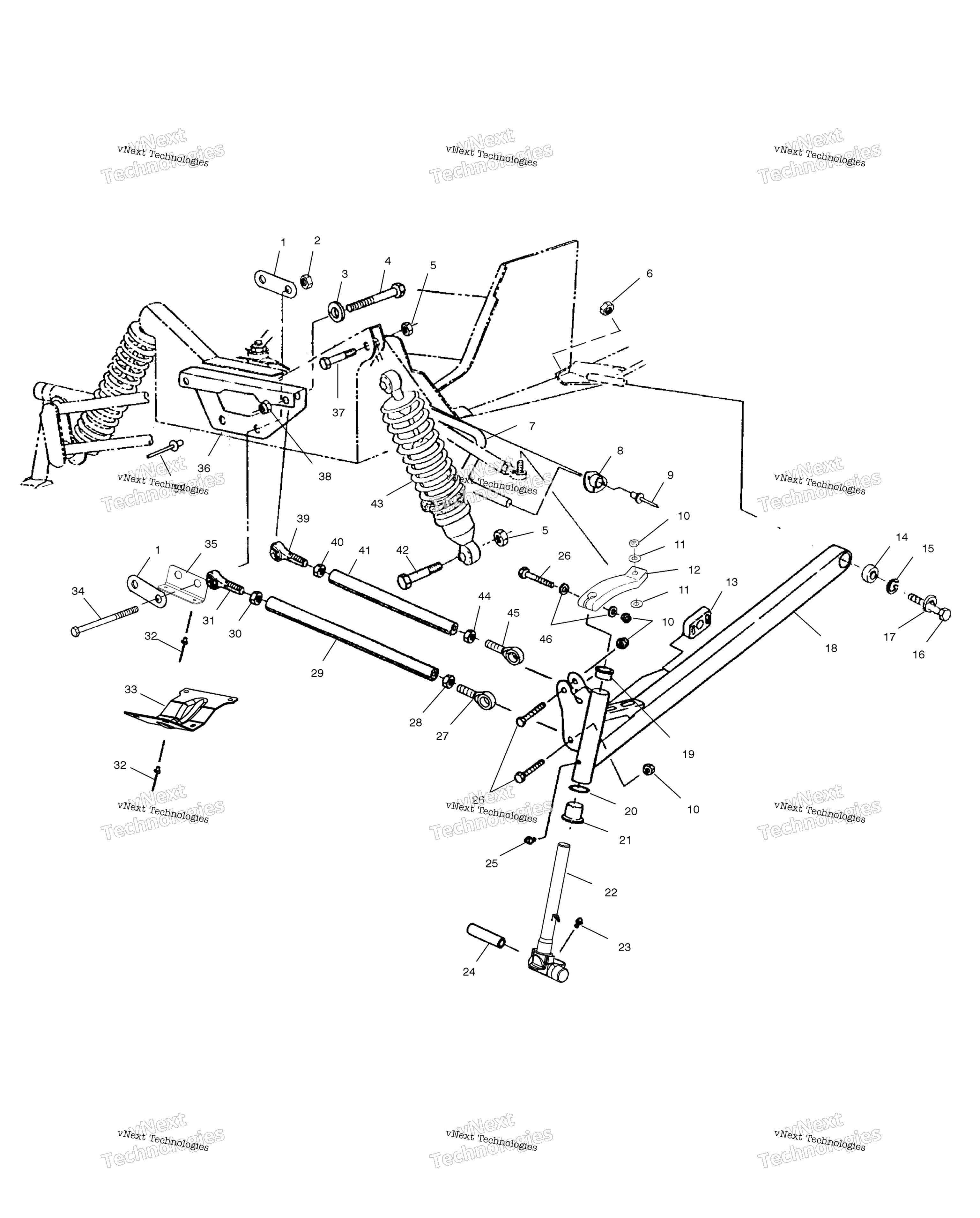 Передняя часть Suspension S01sm8bs