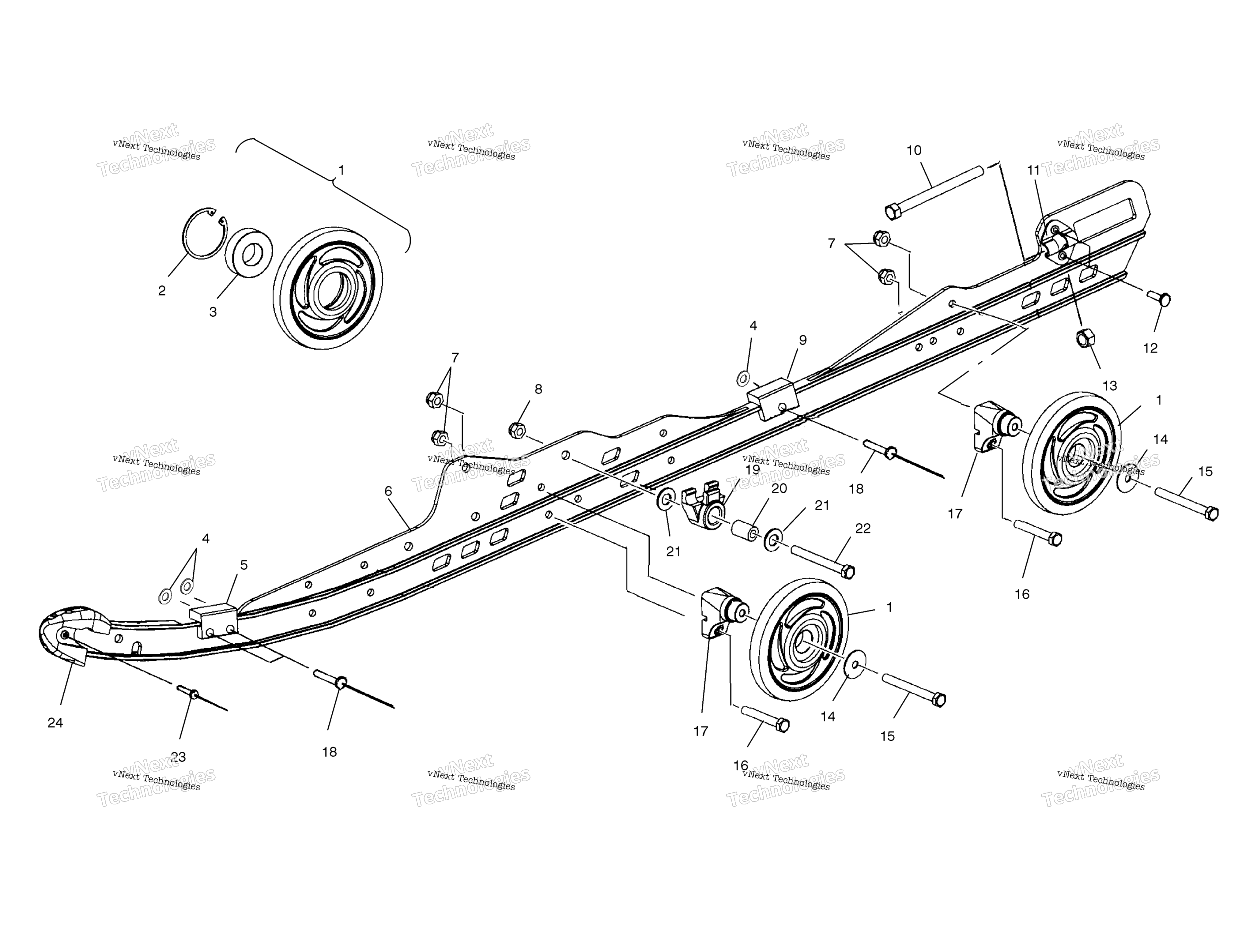 Rail крепление подвеска S01sm8bs
