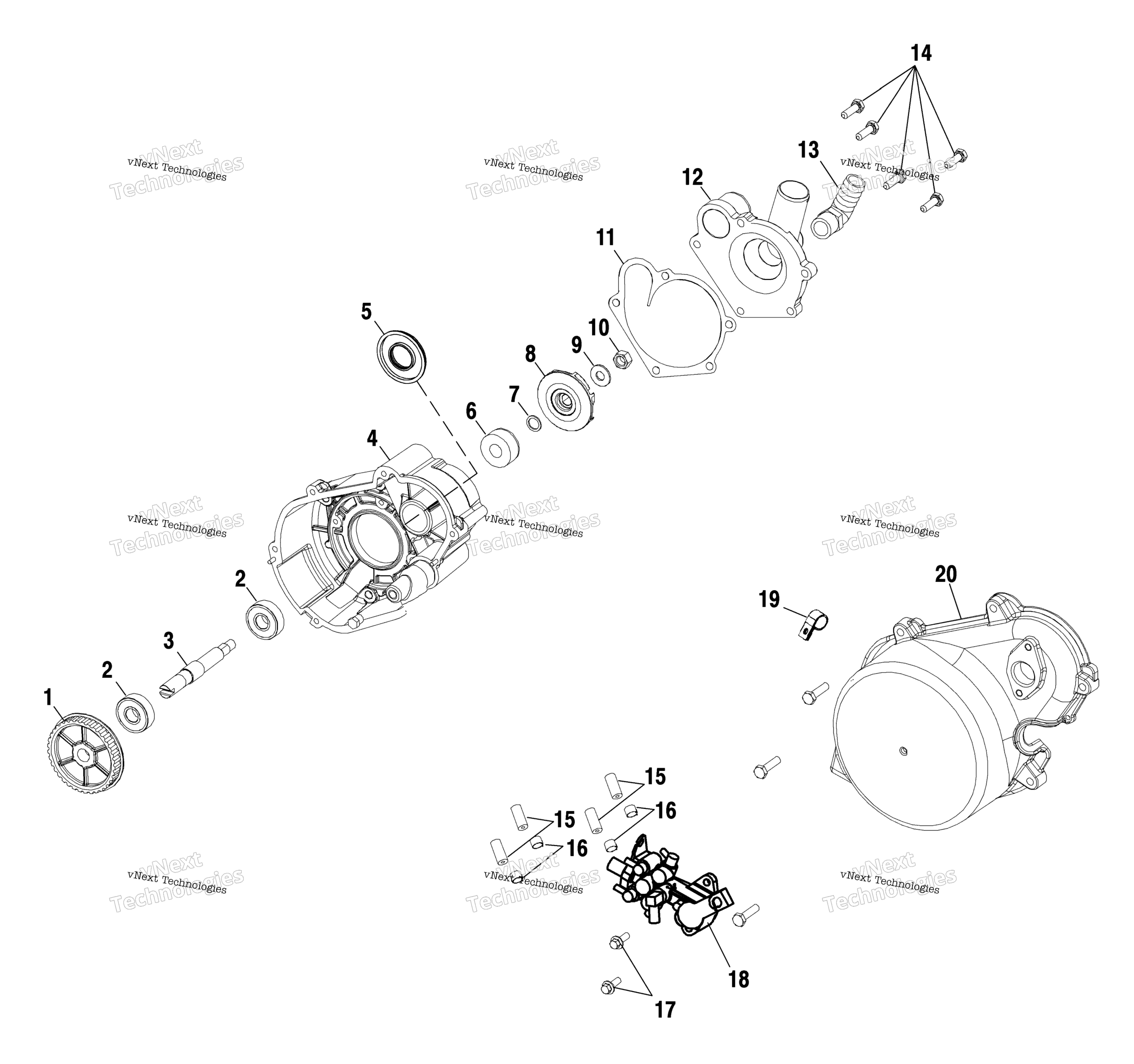 Система охлаждения Pump / Oil Pump S01sm8bs