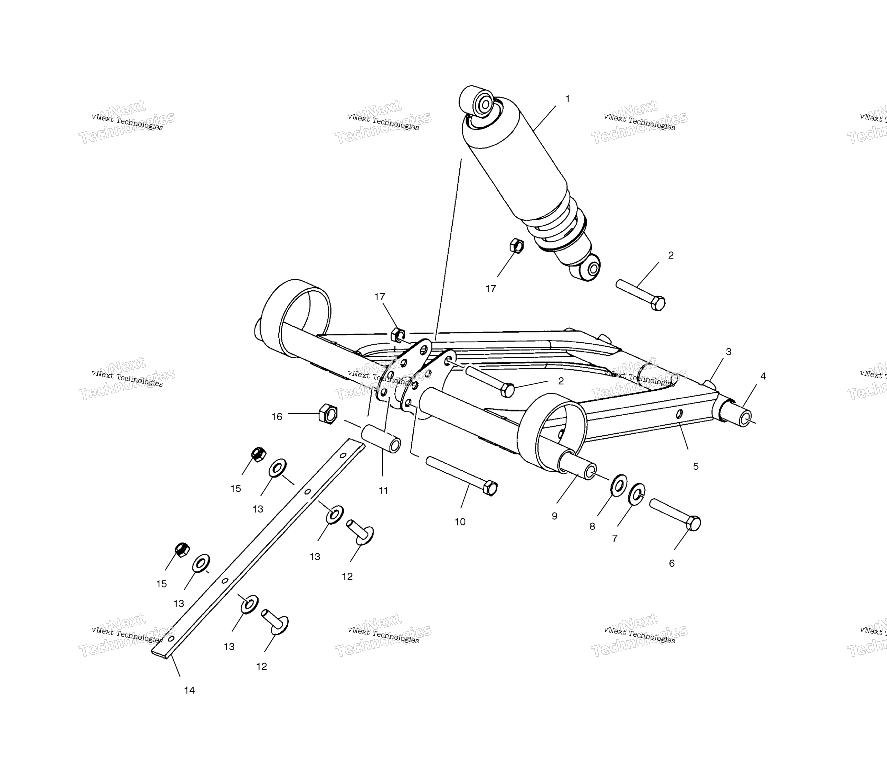Передняя часть Torque Arm