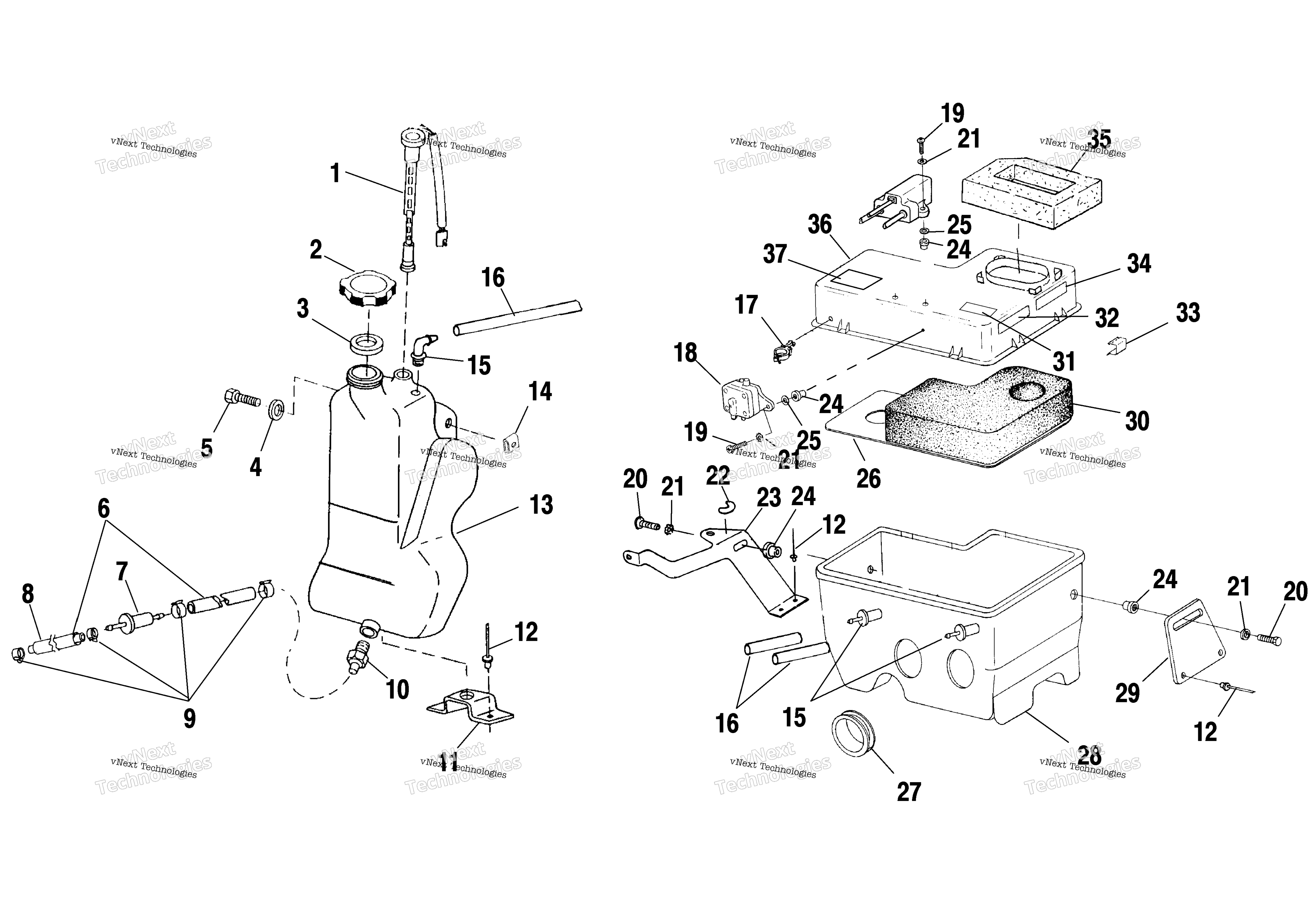 масляный Tank / Air Box