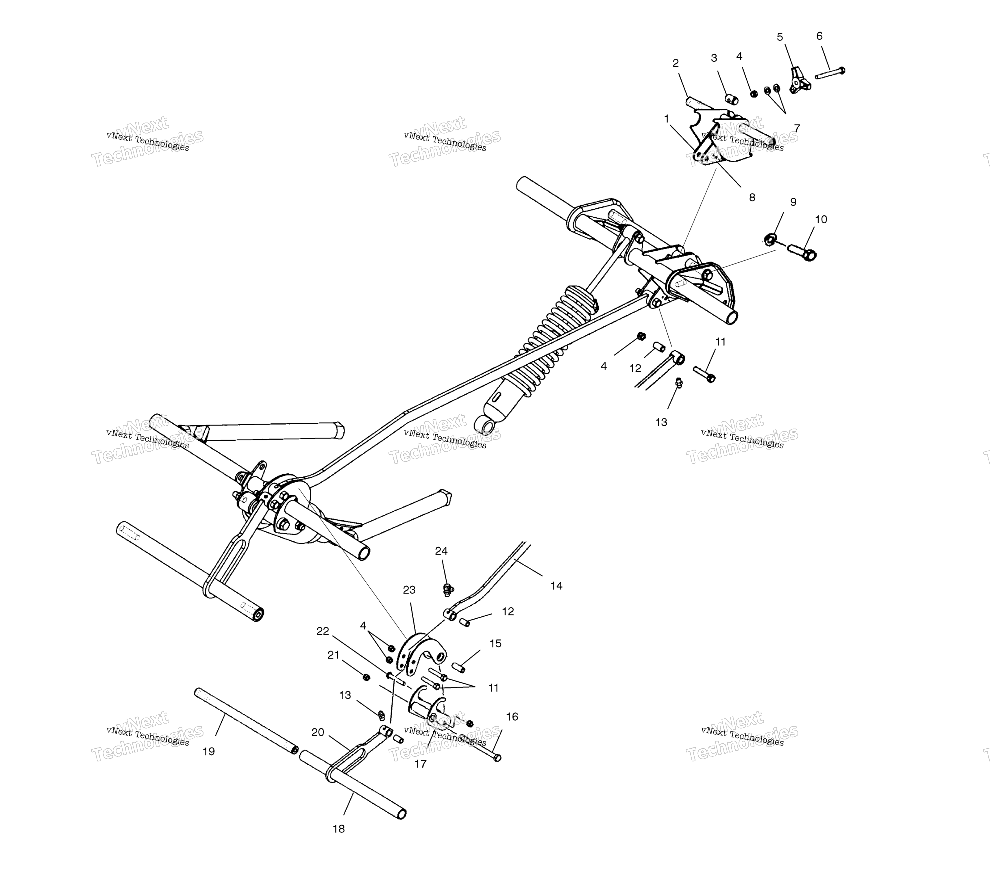 Задняя часть Suspension Coupler E01su4bu
