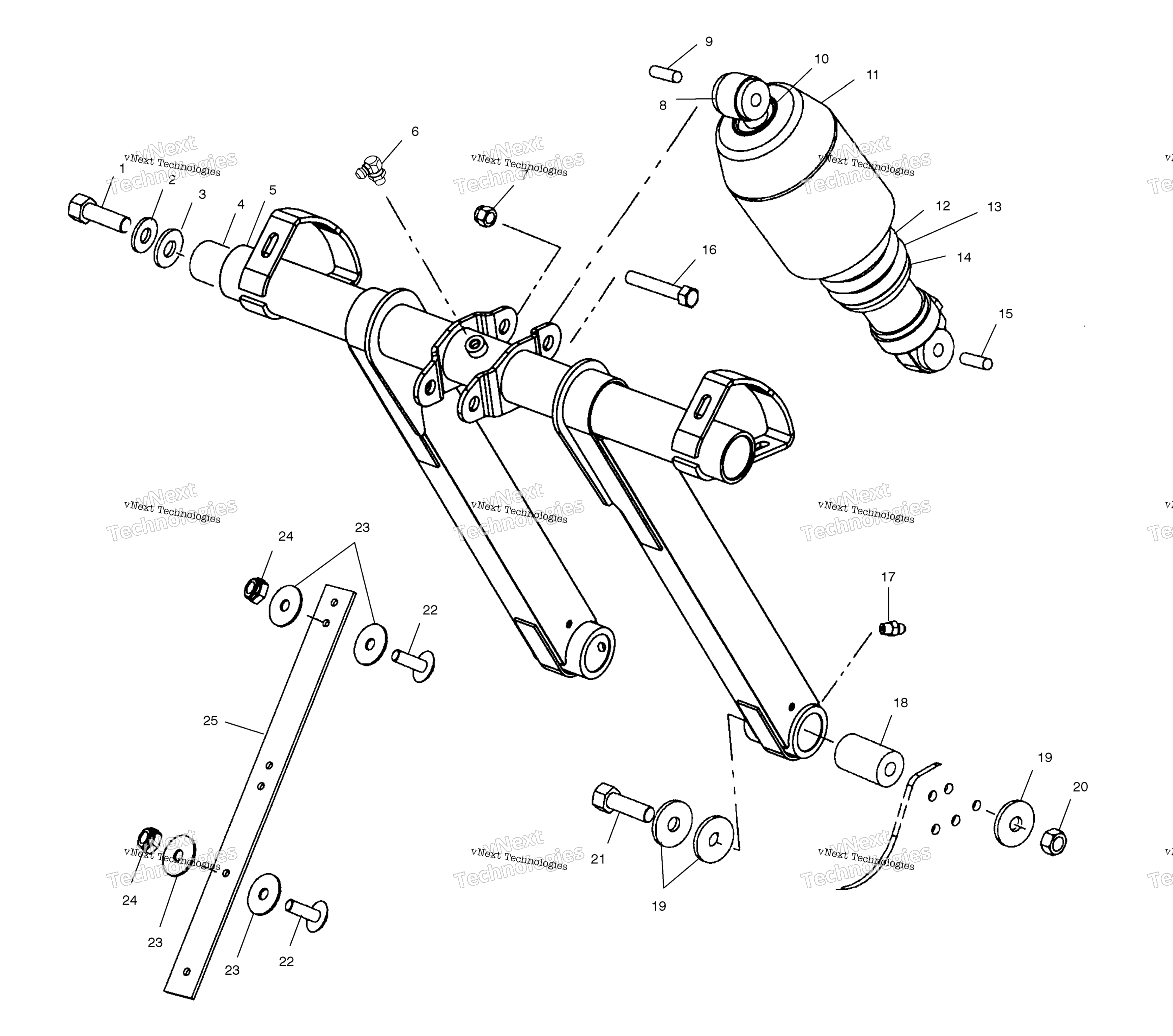 Передняя часть Torque Arm