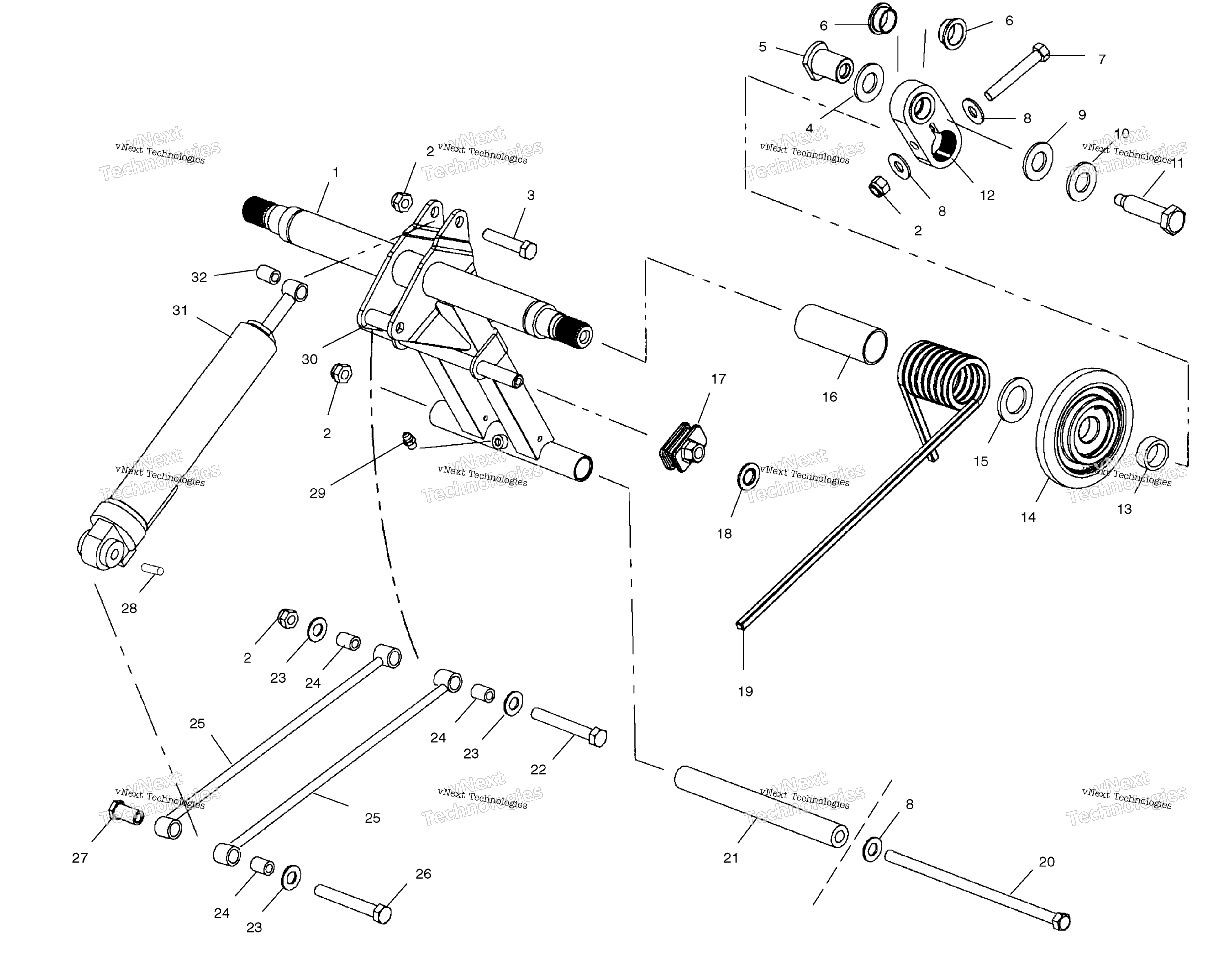 Задняя часть Torque Arm S02np5csa/Sb