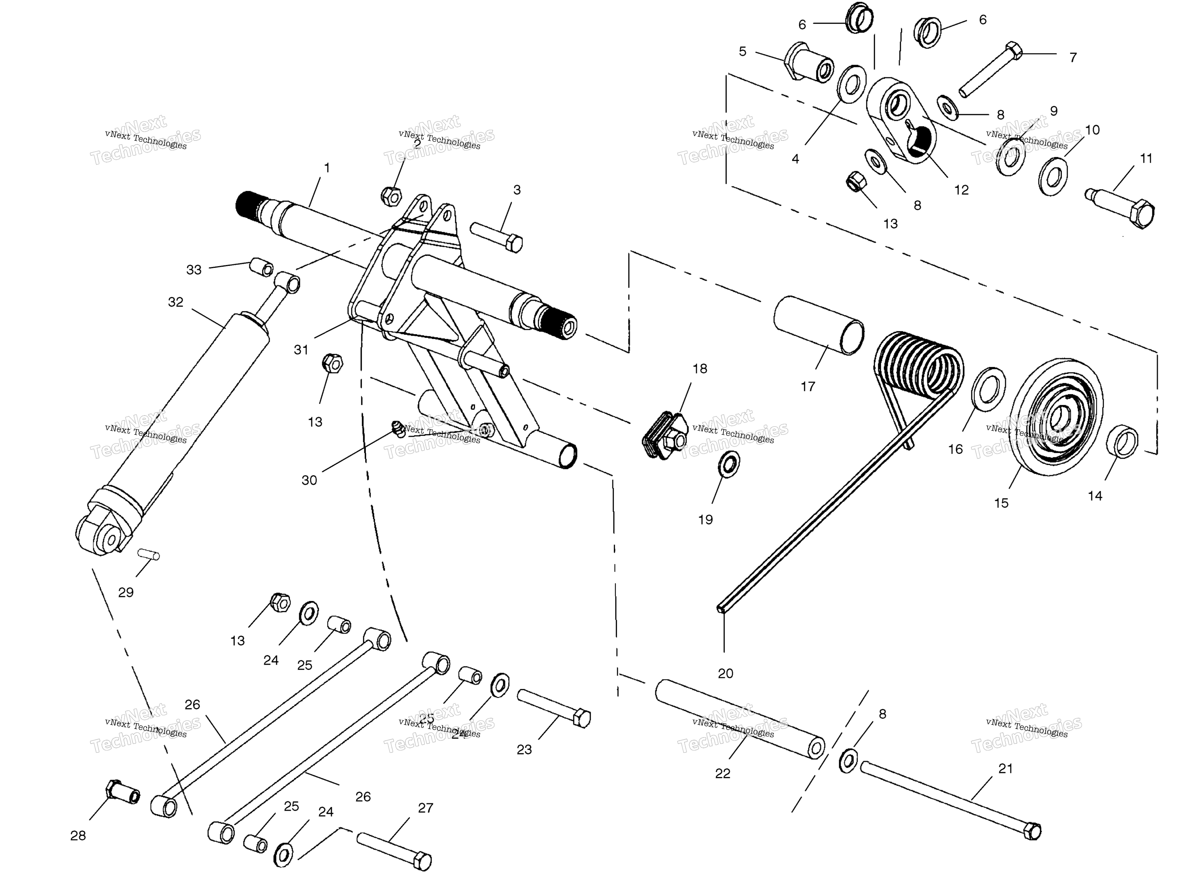 Задняя часть Torque Arm S02np6esa/Sb