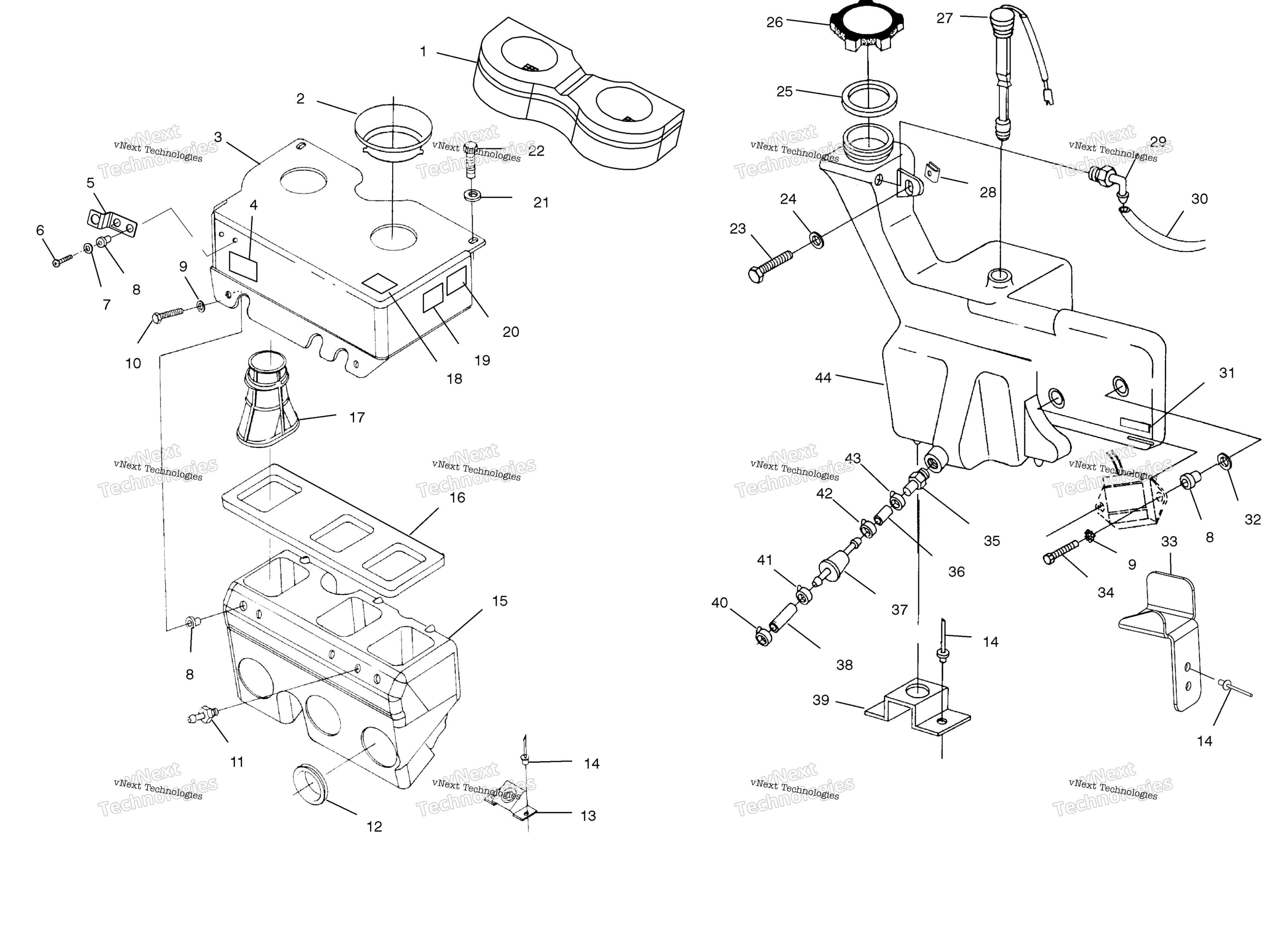 масляный Tank / Air Box
