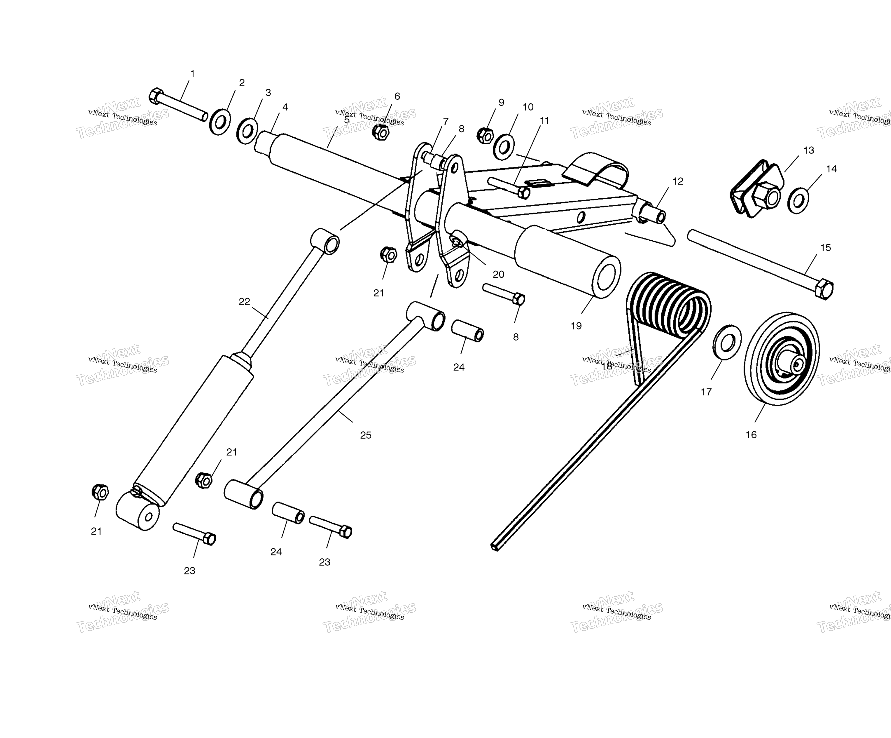 задний Torque Arm